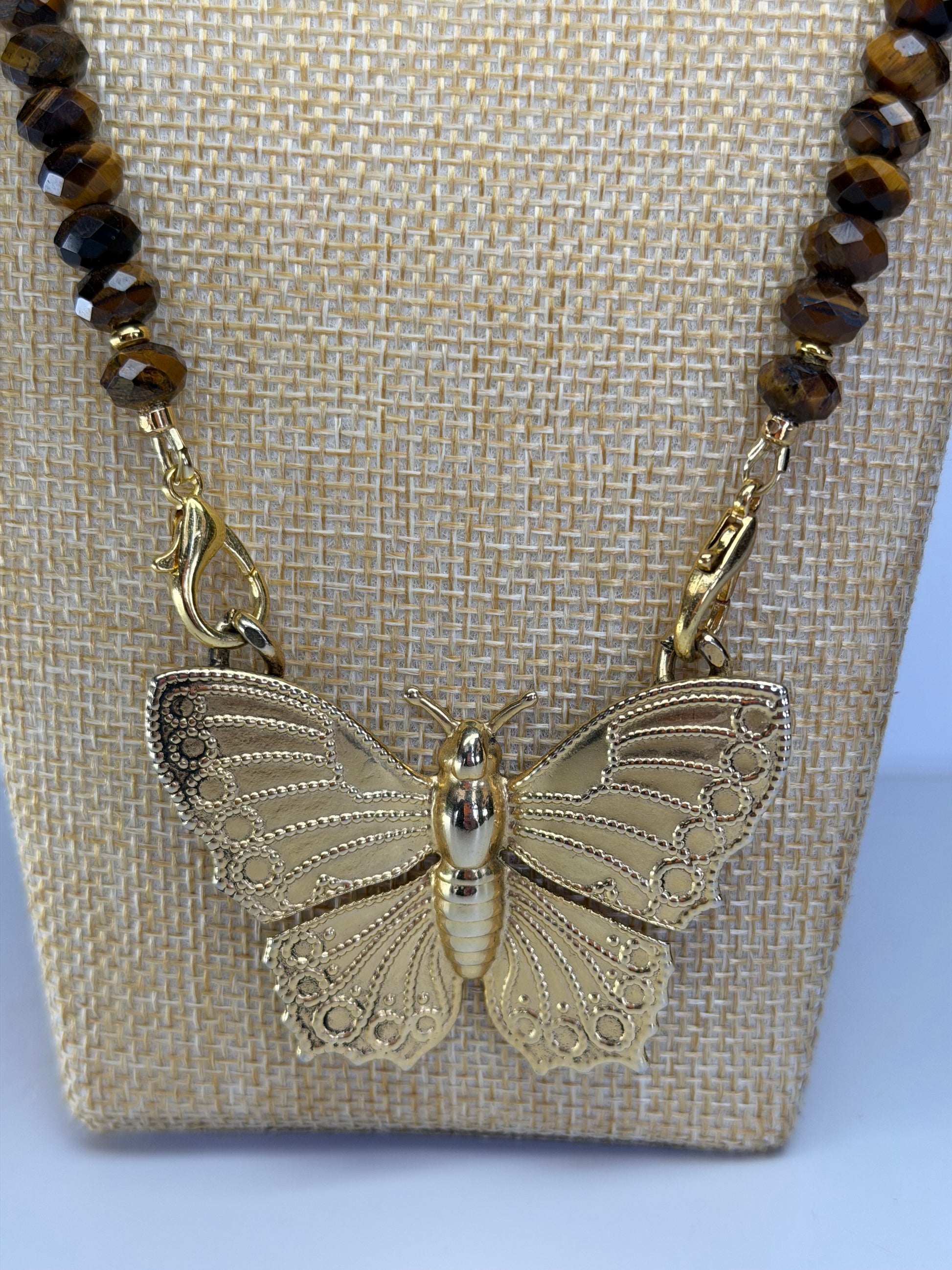 Tiger Eye Faceted Necklace