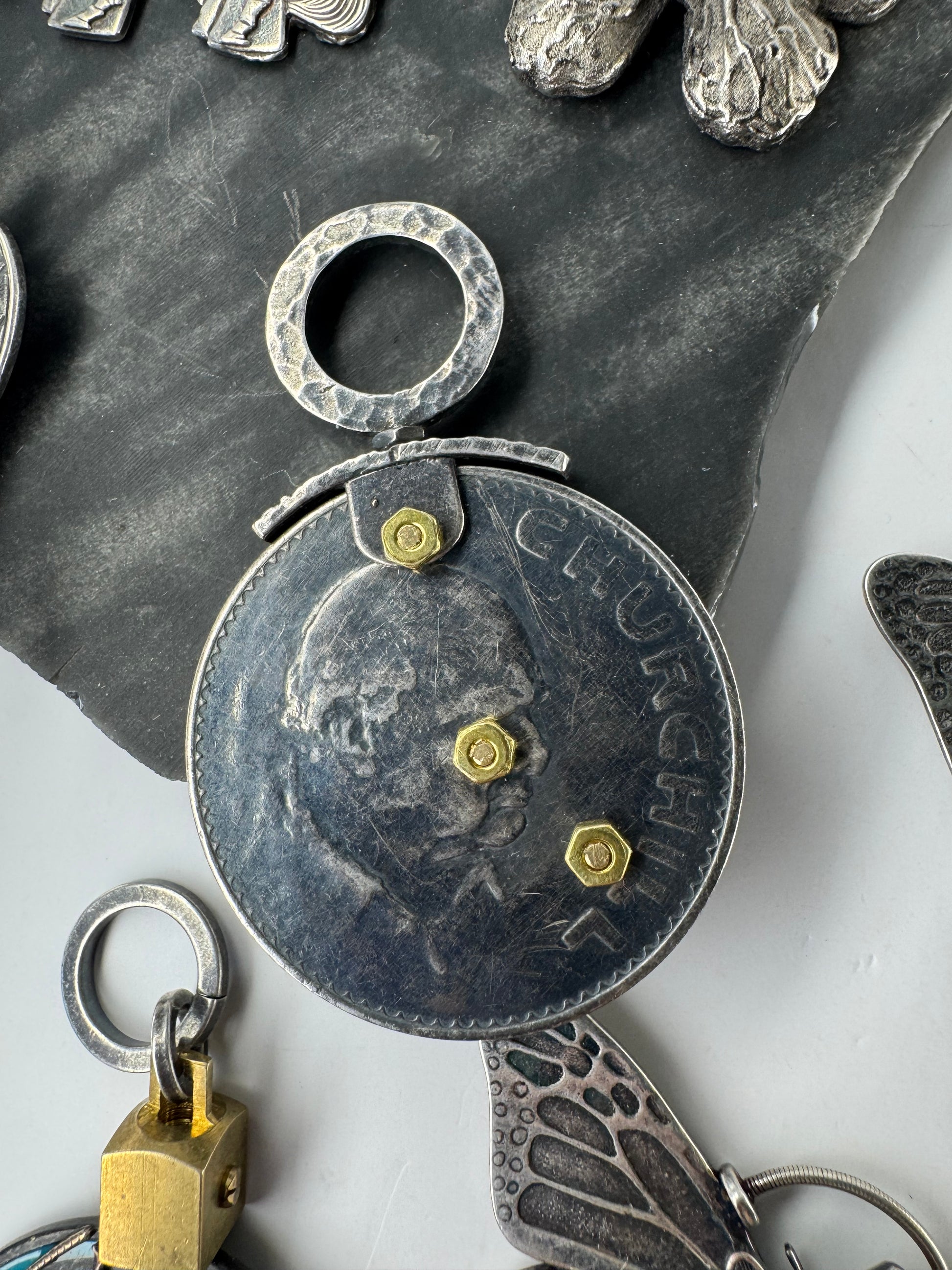 Handmade Pendants & one Ring