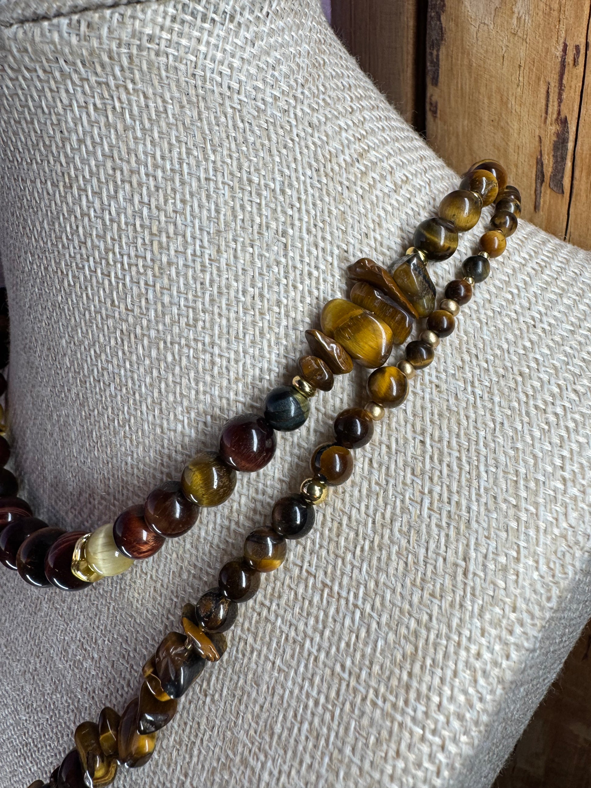 Tiger’s Eye Moe Gems Signature Wrap Necklace