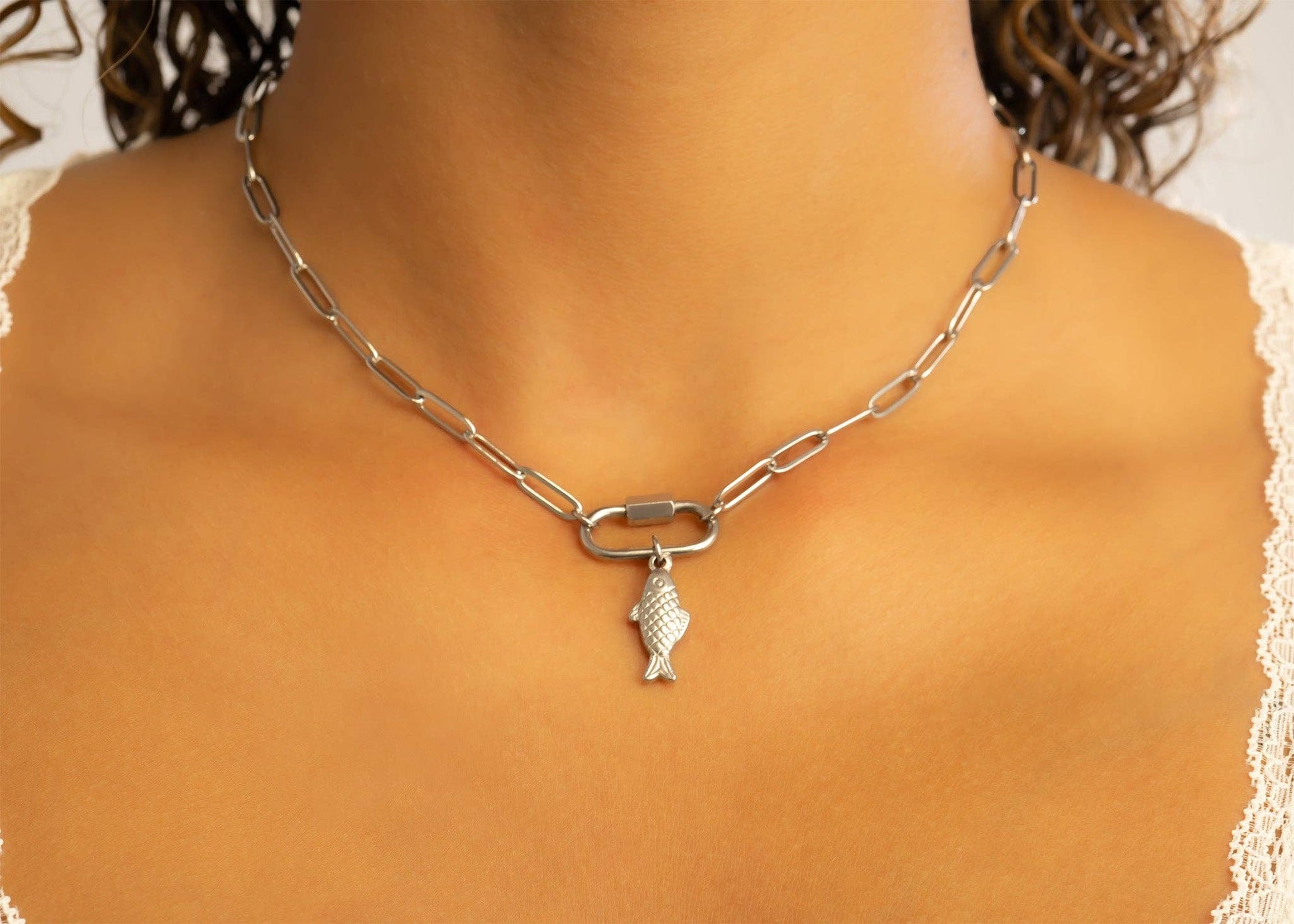 Stainless Steel Fish Charm