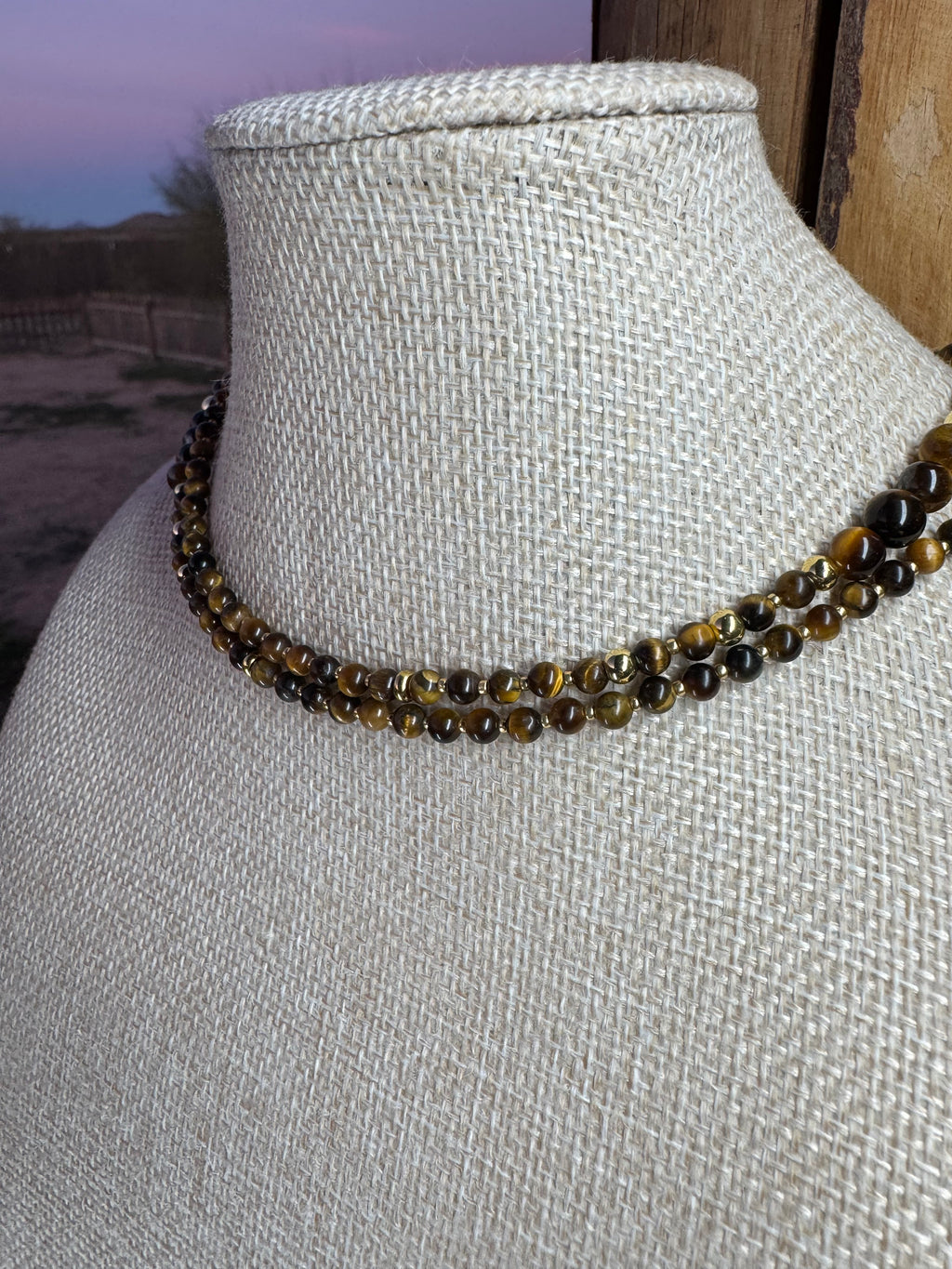 Tiger’s Eye Moe Gems Signature Wrap Necklace