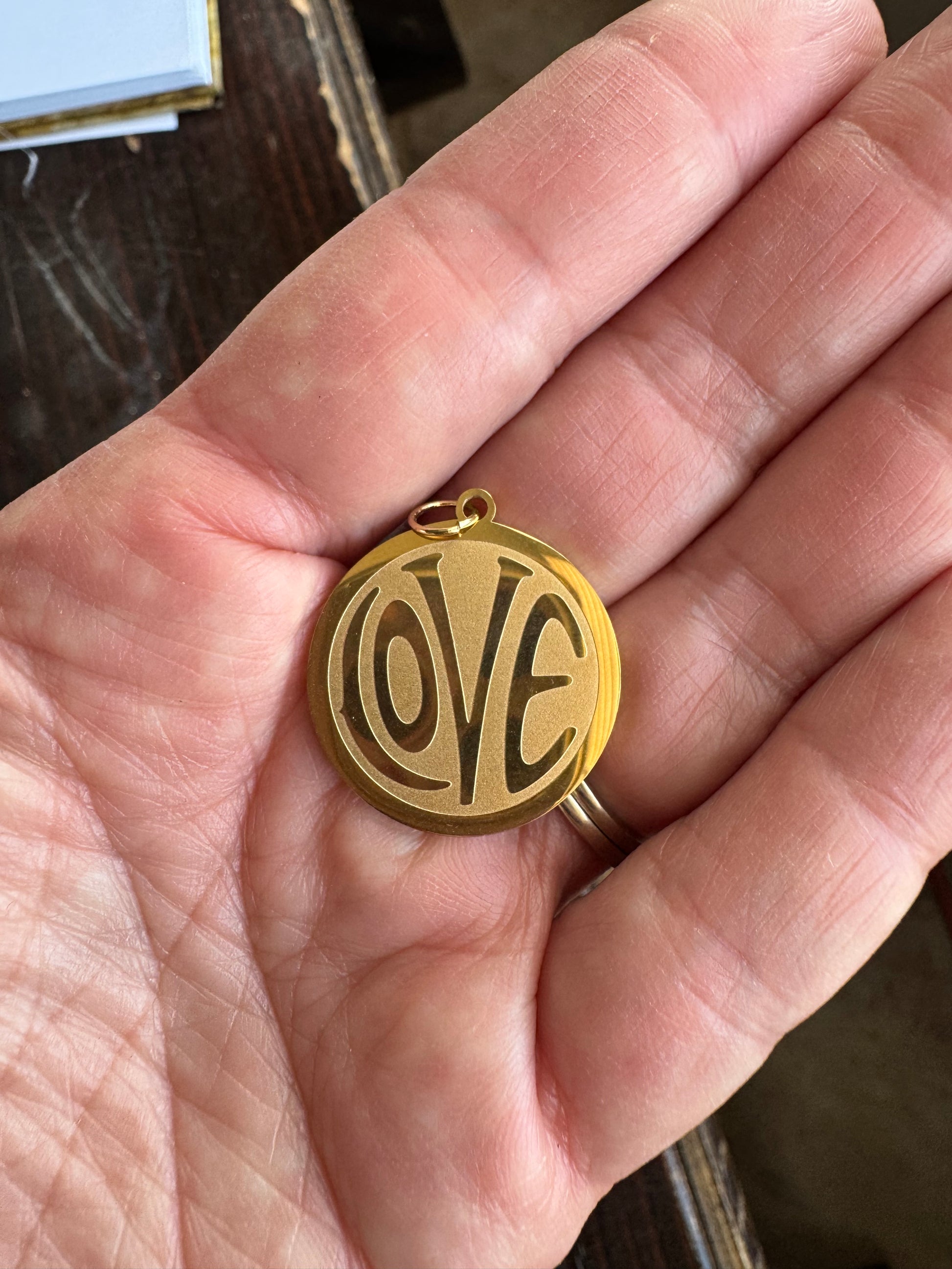 Gold Fill “LOVE” Pendant