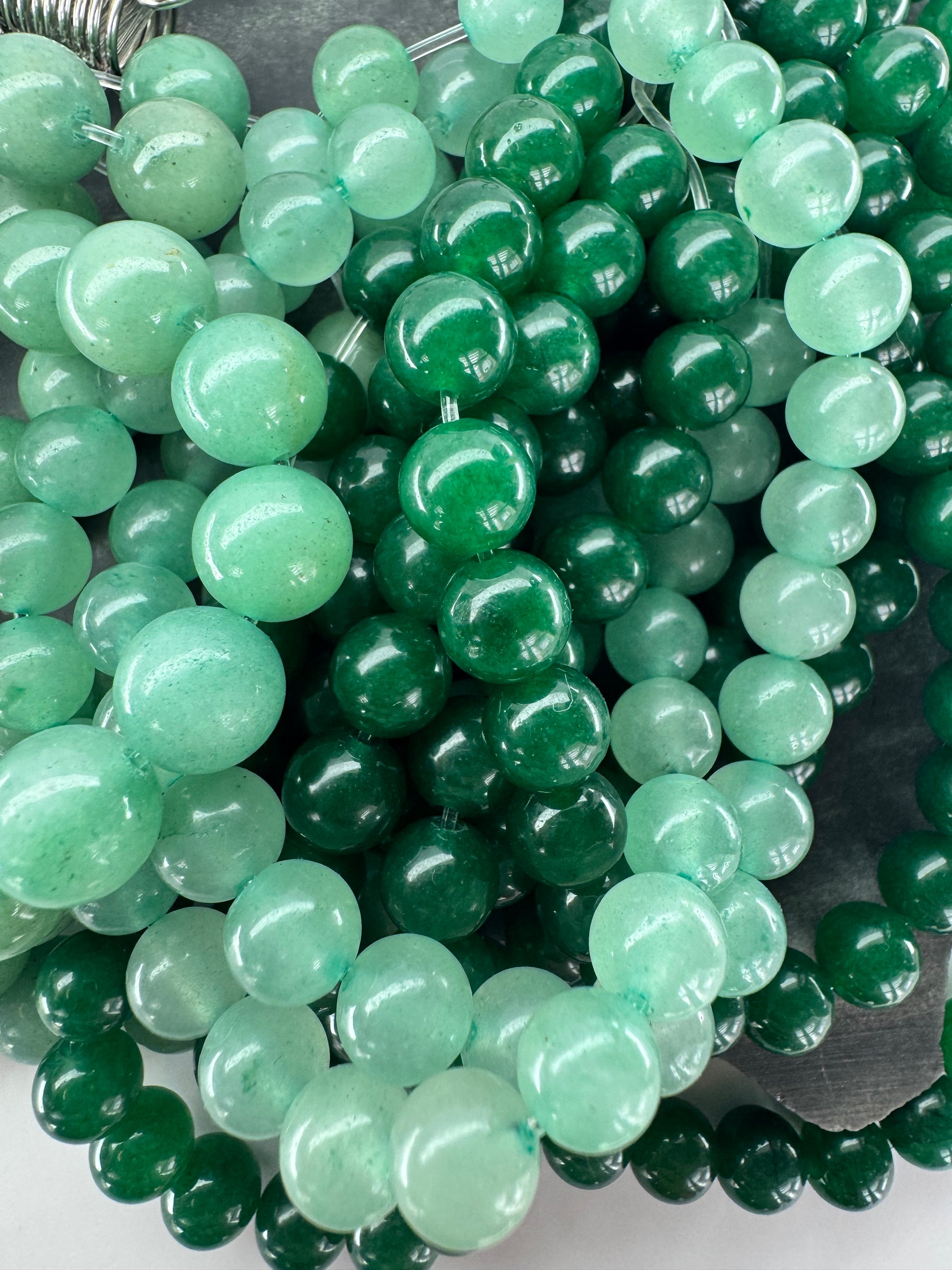 Green Aventurine (Dark, Med & Light Shades)