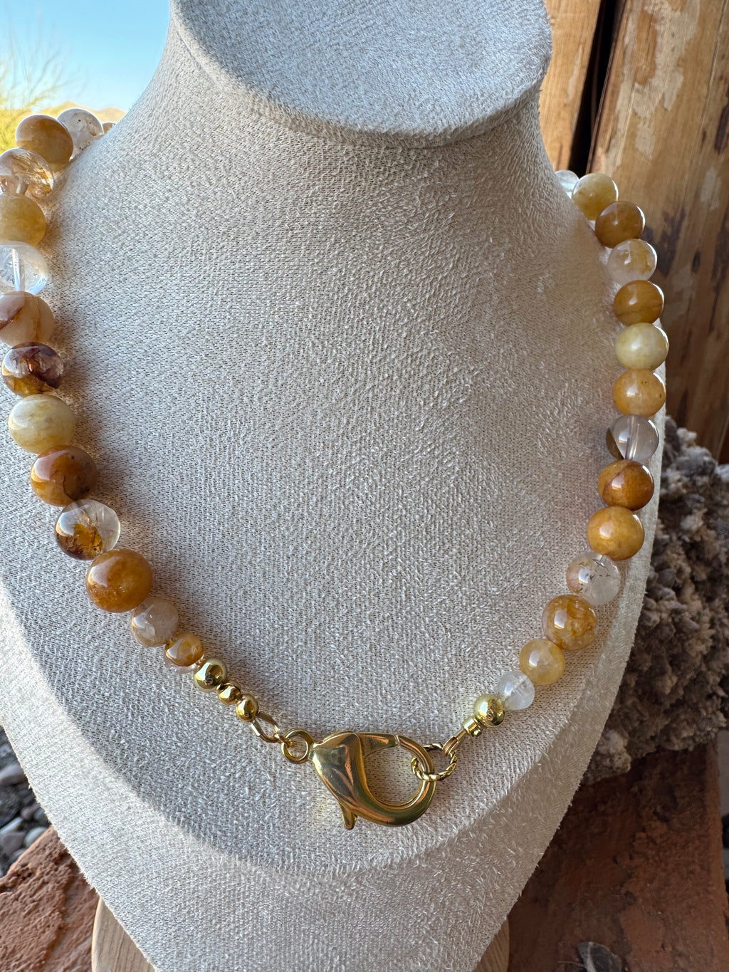 Golden Healer Quartz Necklace