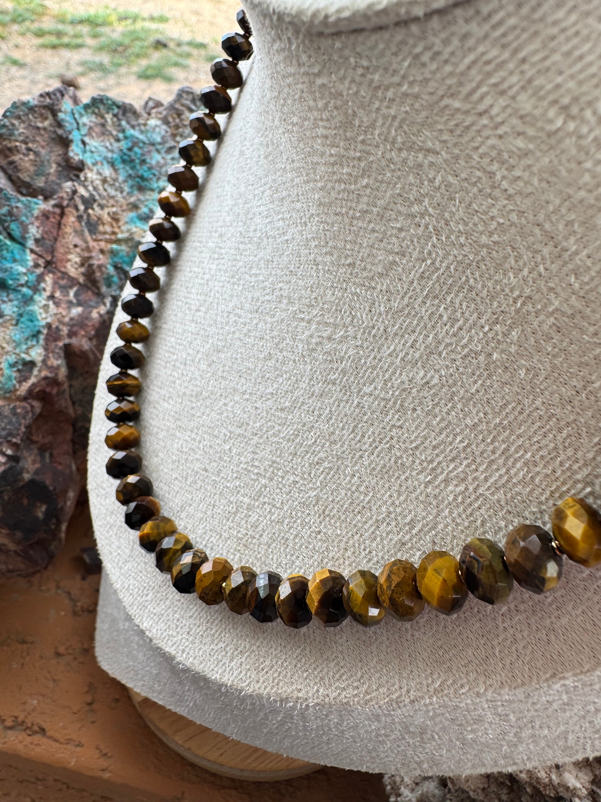 Tiger's Eye Faceted Necklace