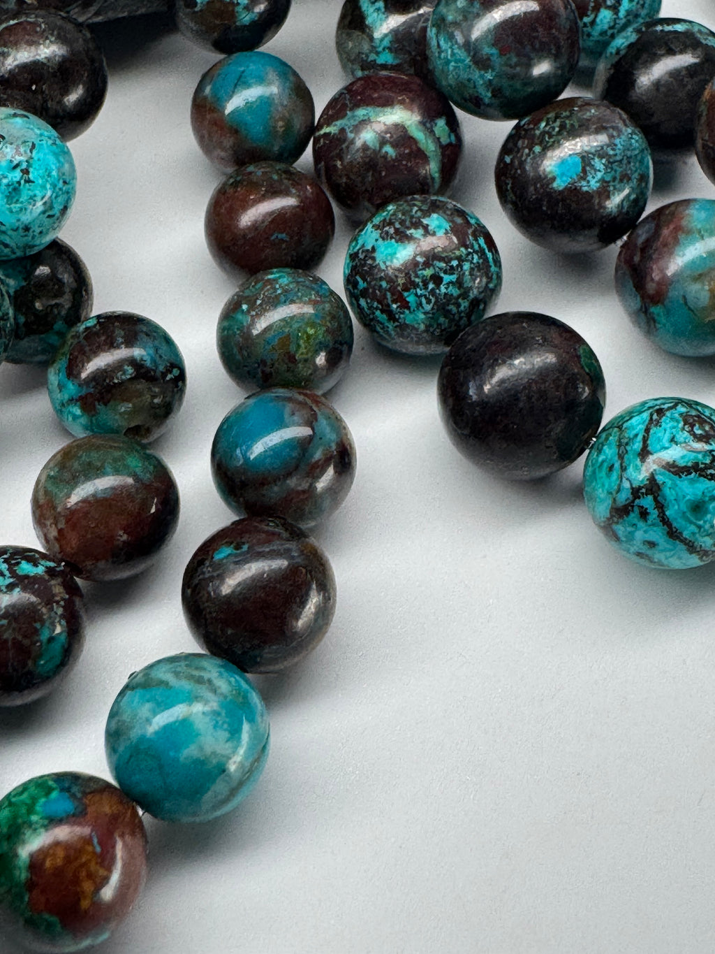 Natural Chrysocolla, Cuprite & Malachite