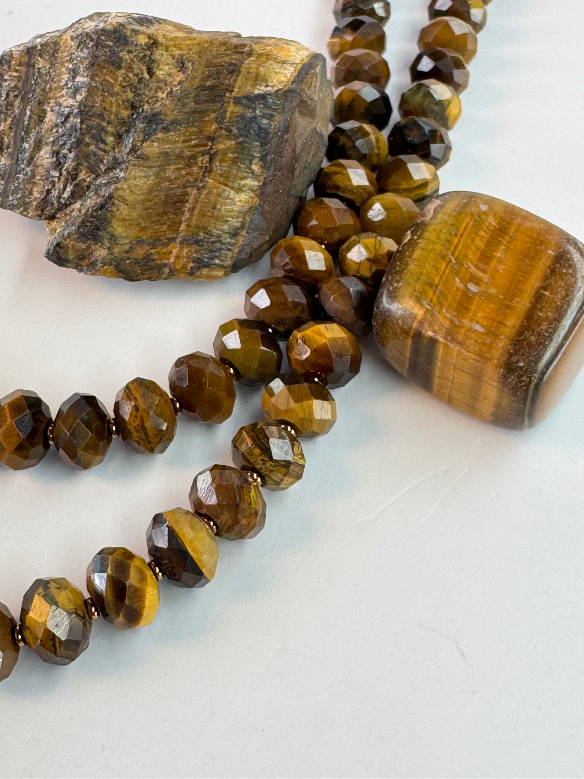Tiger's Eye Faceted Necklace