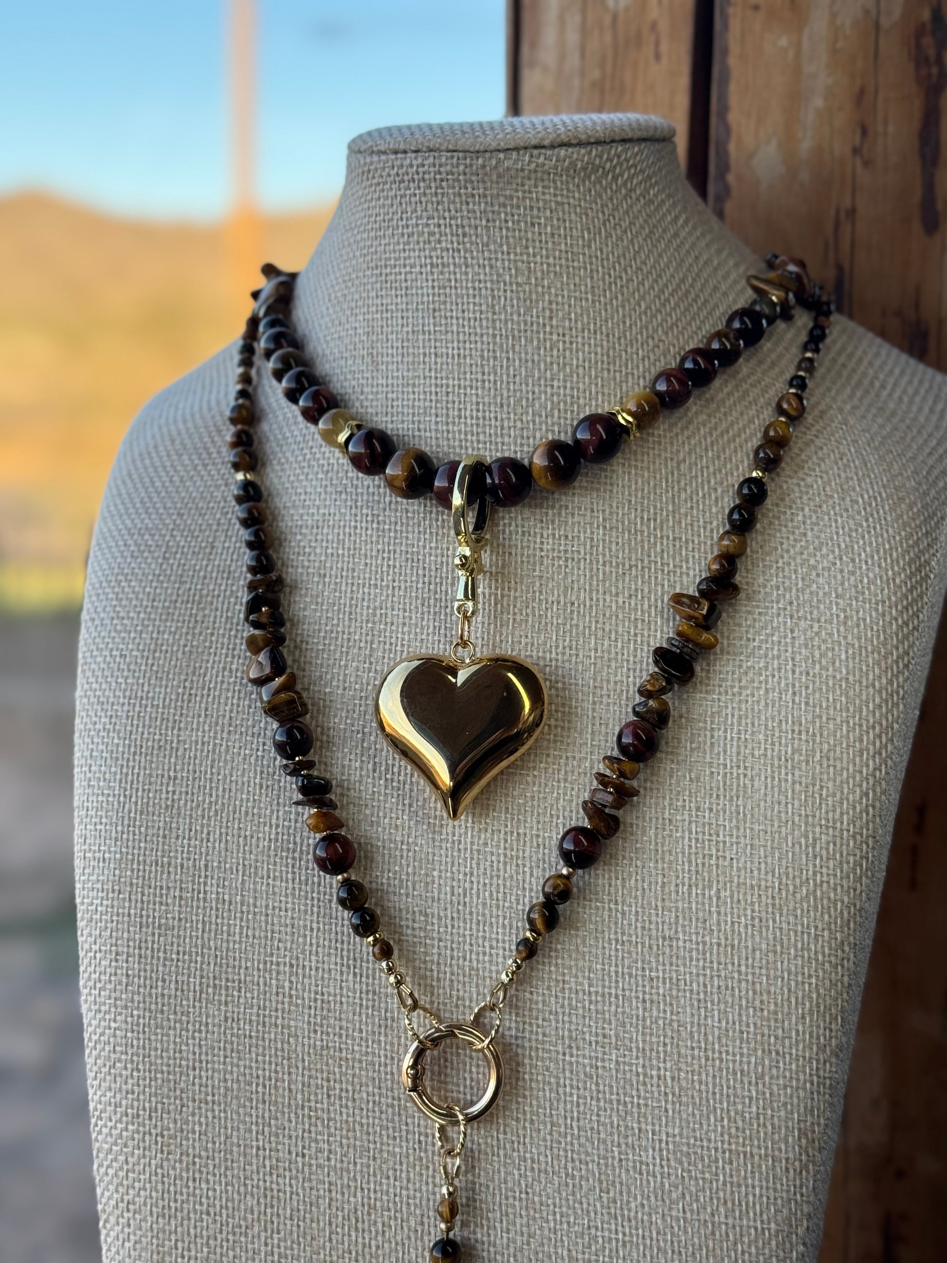 Tiger’s Eye Moe Gems Signature Wrap Necklace