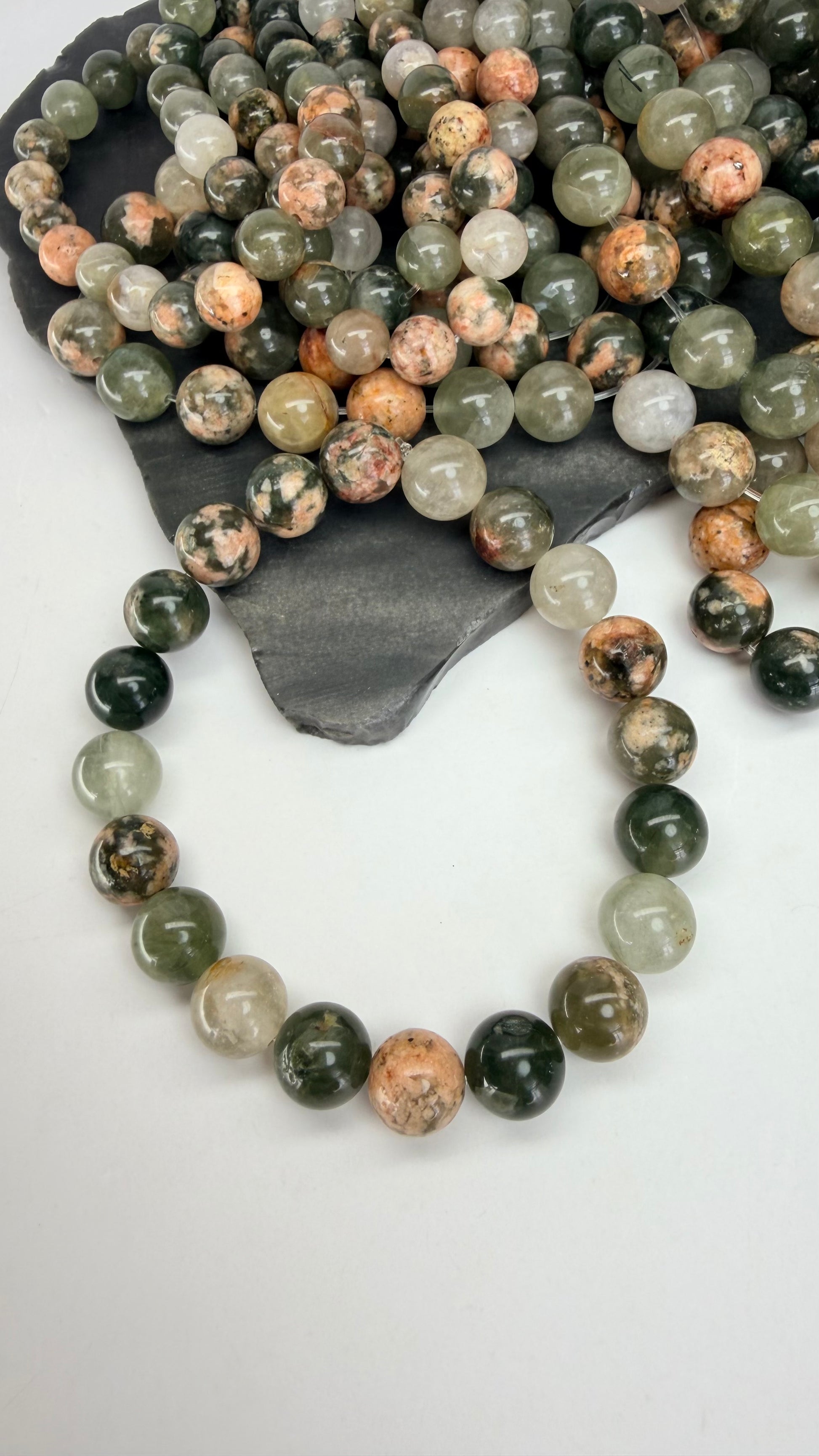 Natural Cherry Blossom Landscape Quartz (Lodolite)