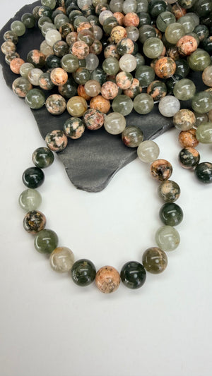 Natural Cherry Blossom Landscape Quartz (Lodolite)