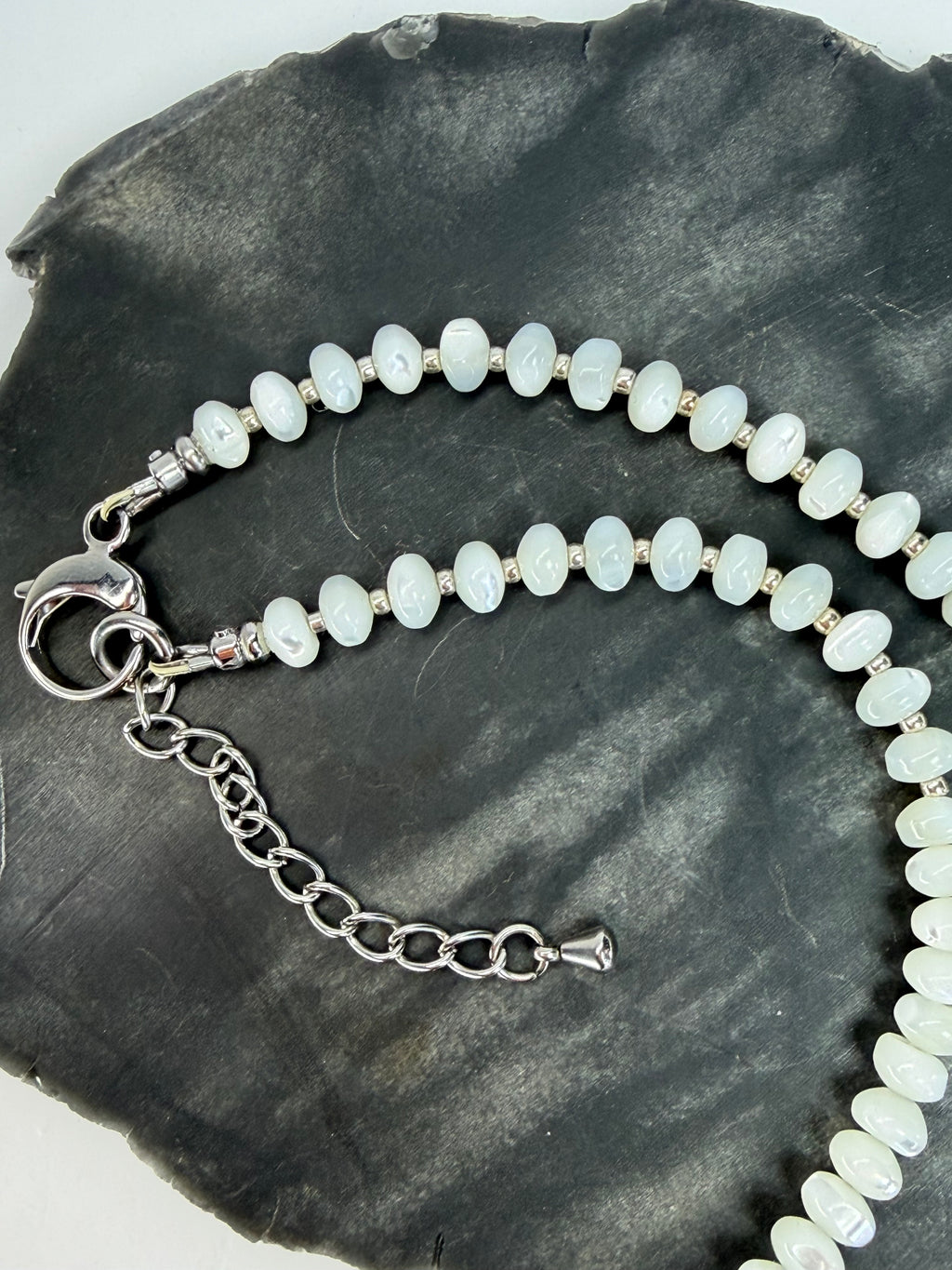 Kingman Turquoise & Baja Mother of Pearl Necklace