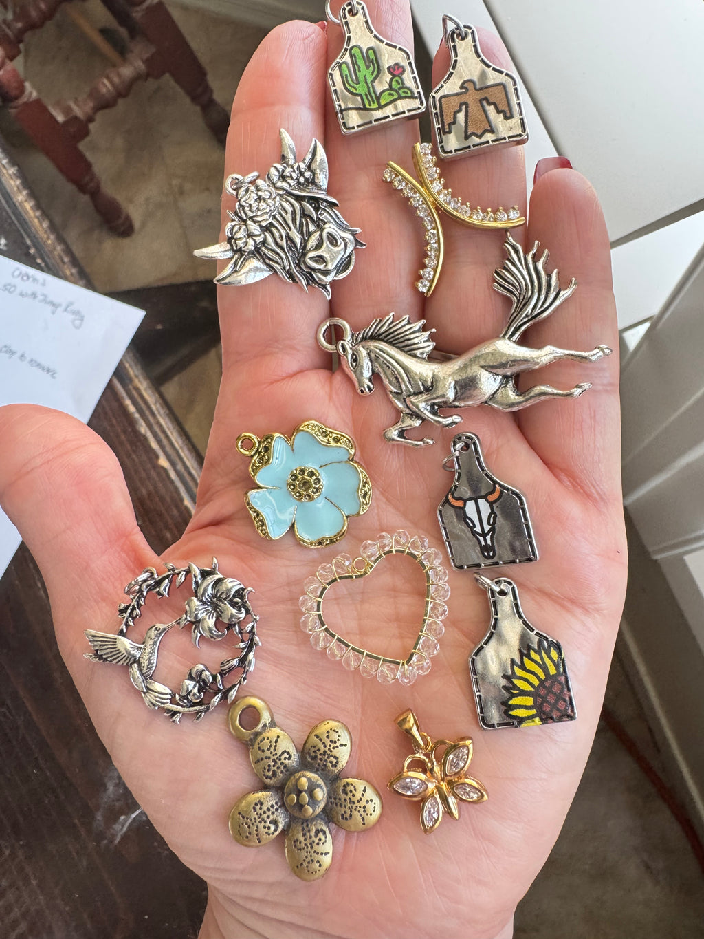Desert Bloom Charm Drop - Less Than $16