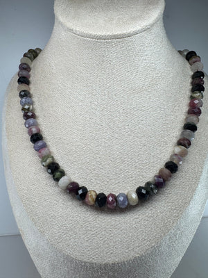 Multicolor Tourmaline Faceted Necklace