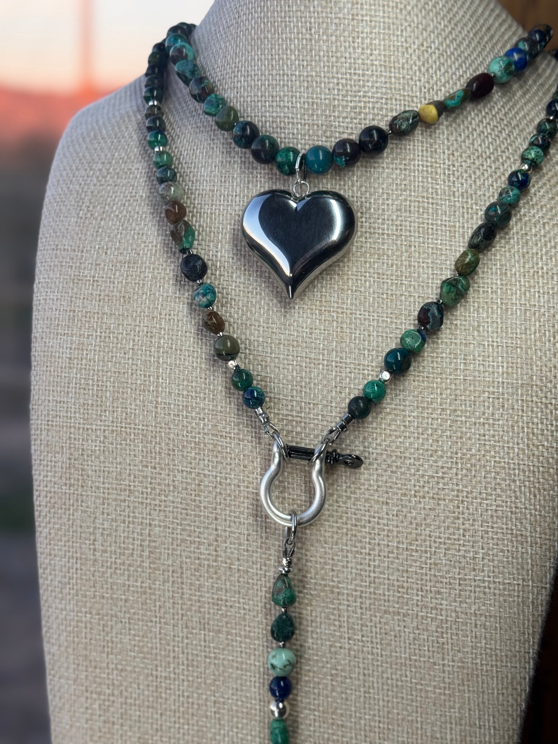 Chrysocolla Signature Wrap Necklace