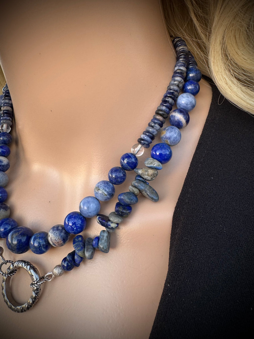 Lapis Lazuli • Sodalite • Clear Quartz - FREE Bracelet