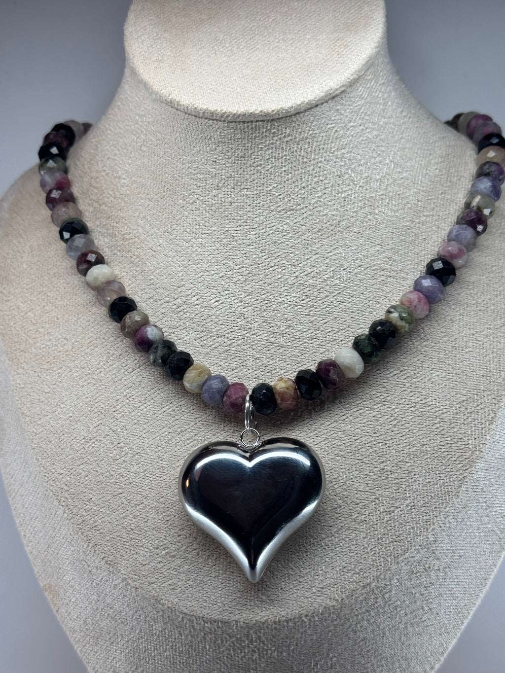 Multicolor Tourmaline Faceted Necklace