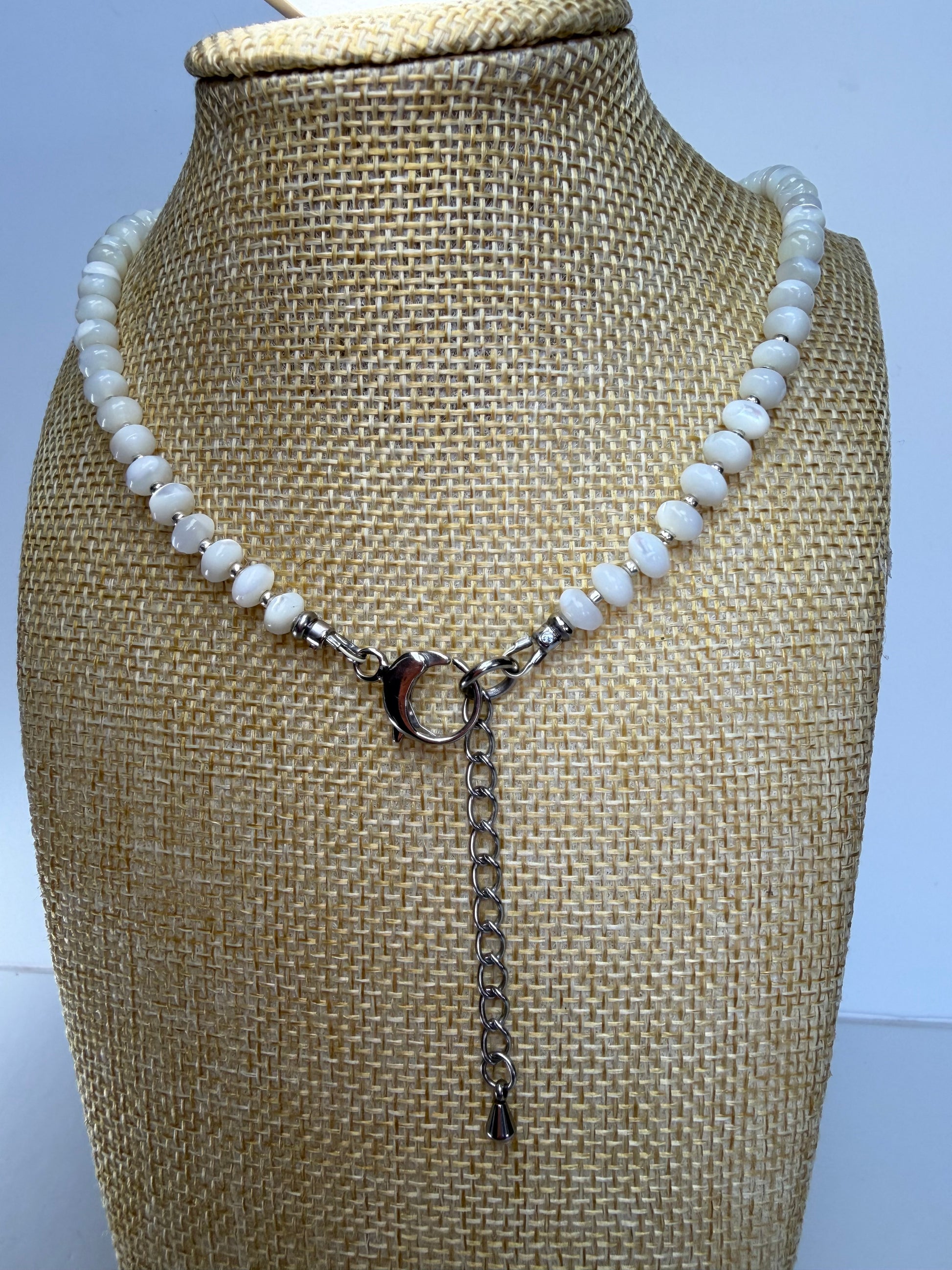 Kingman Turquoise & Baja Mother of Pearl Necklace