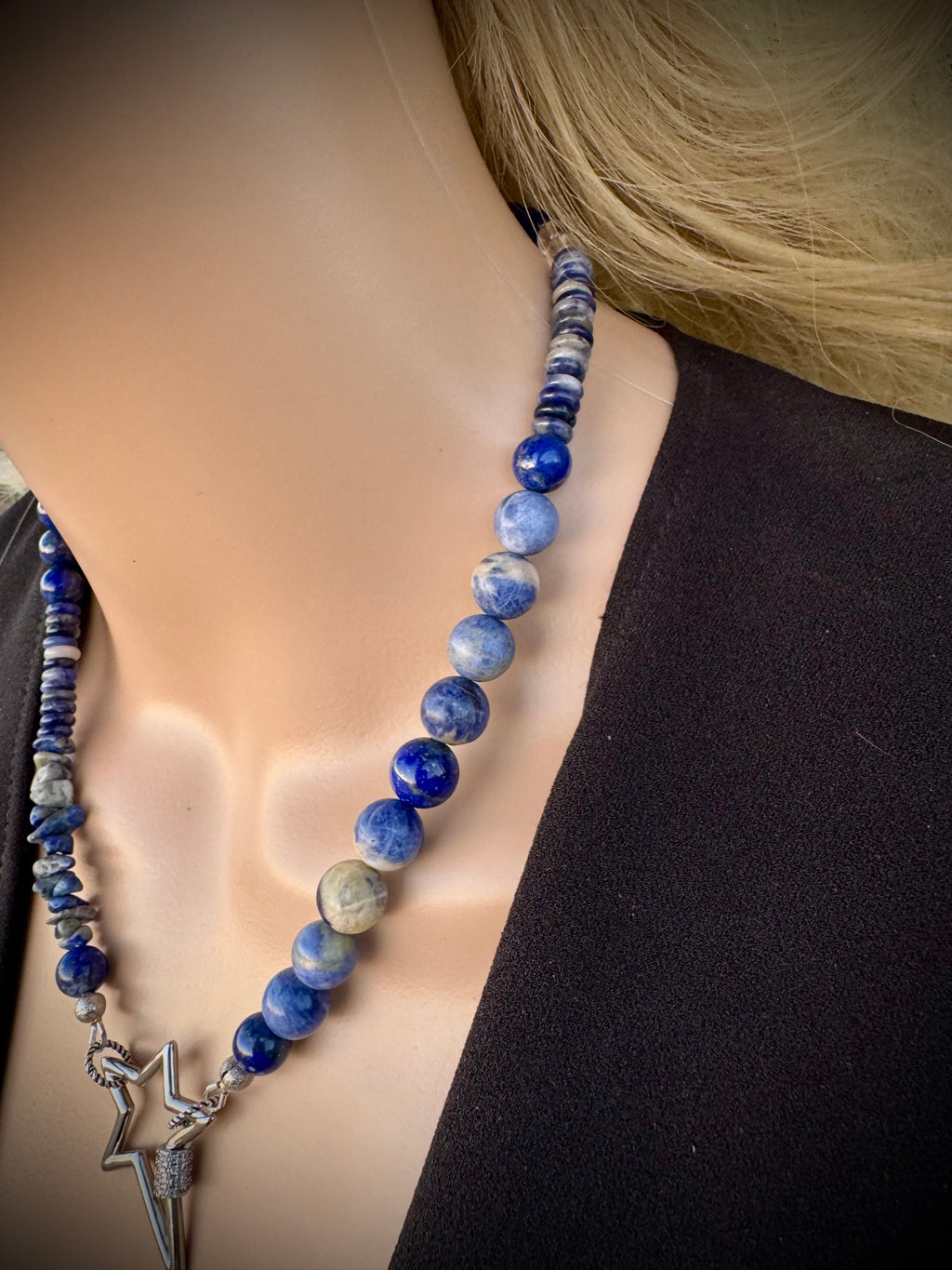 Lapis Lazuli • Sodalite • Clear Quartz (16½”)