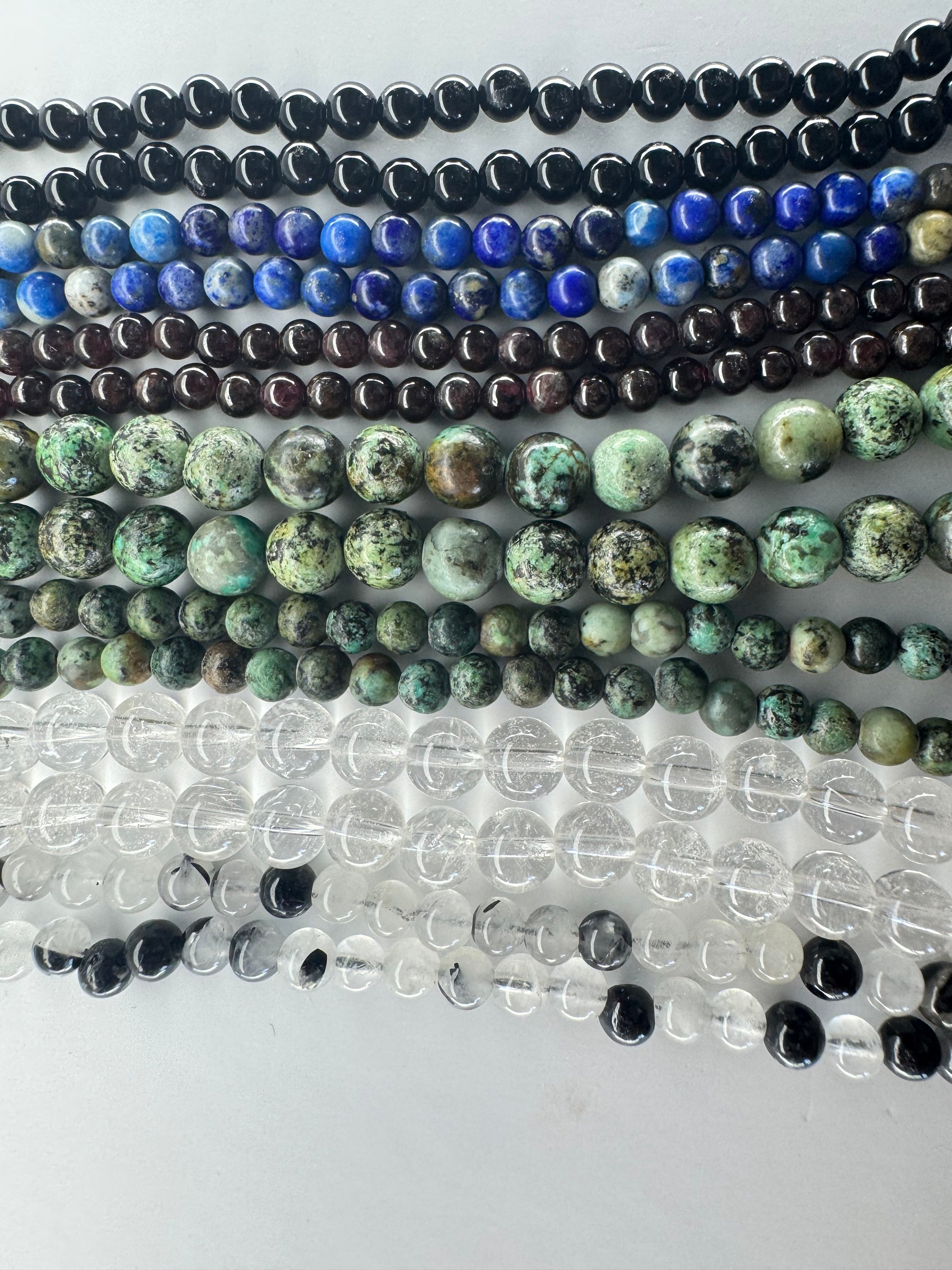 Simple Handmade Gemstone Necklaces – 16” (with 2” extender)