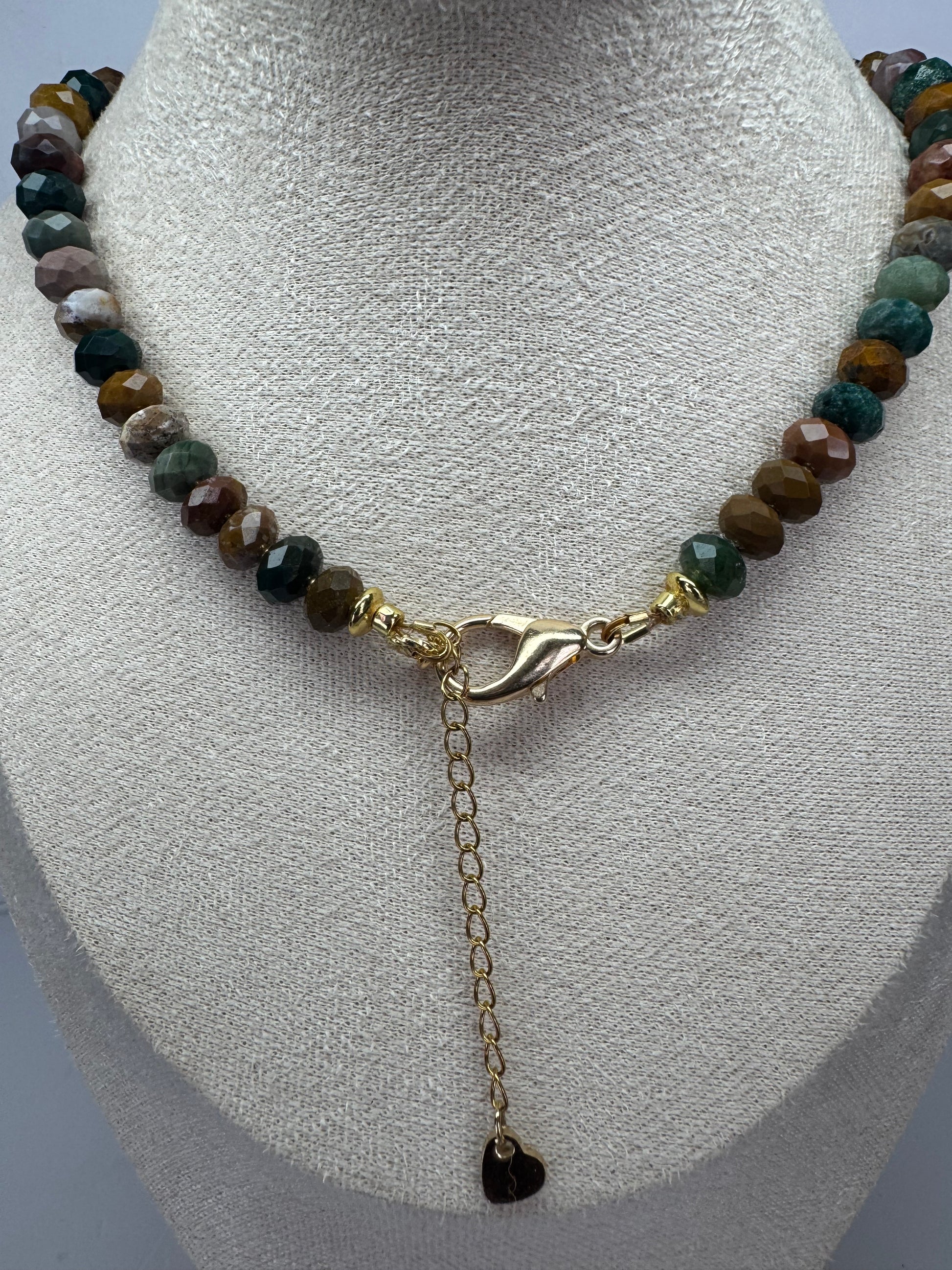 Ocean Jasper Faceted Necklace