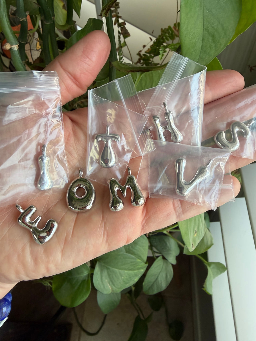 Silver Alphabet Charms