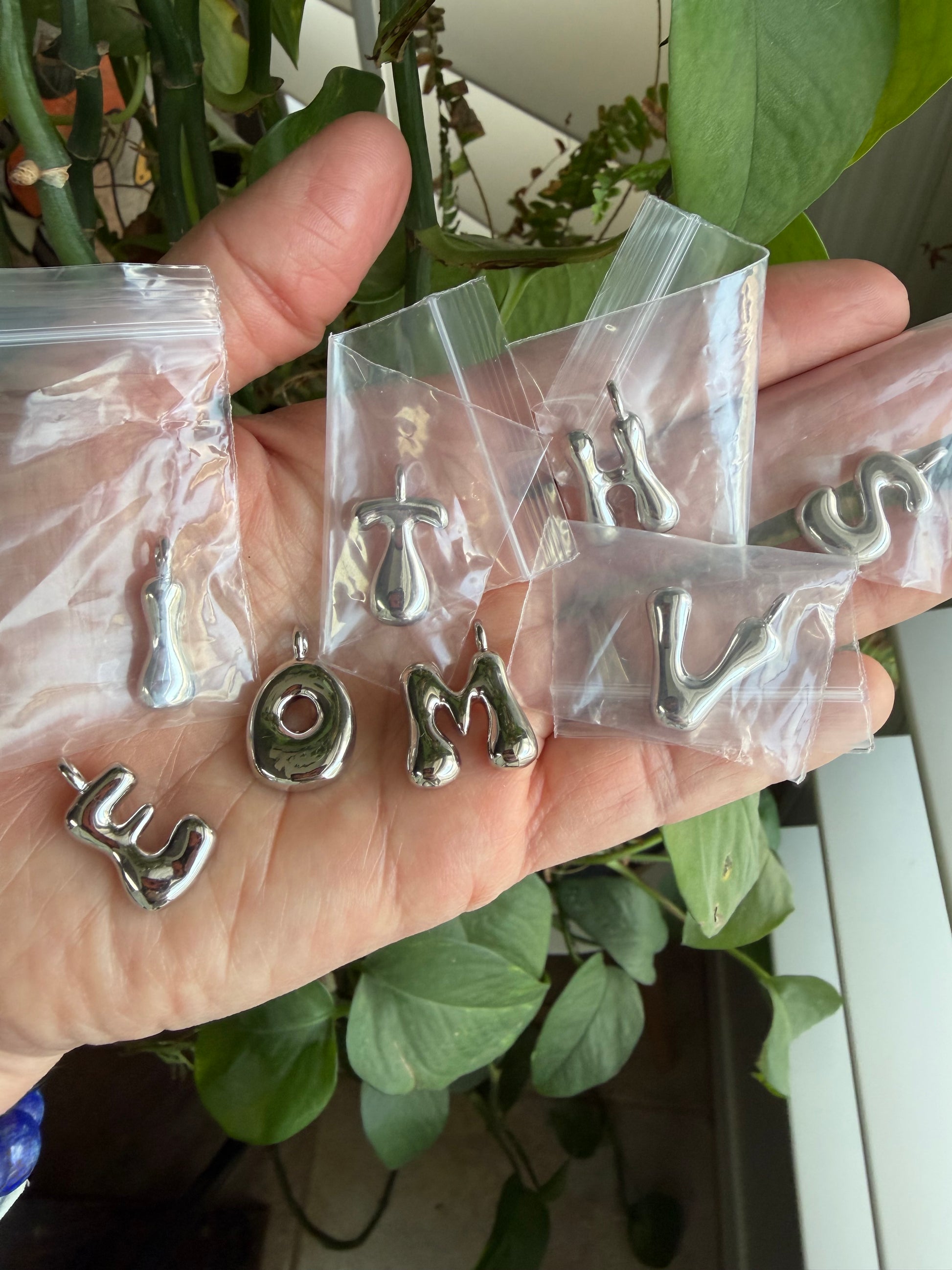 Silver Alphabet Charms