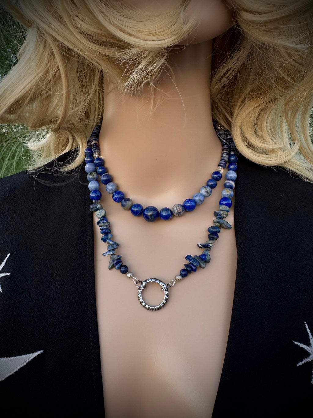 Lapis Lazuli • Sodalite • Clear Quartz - FREE Bracelet