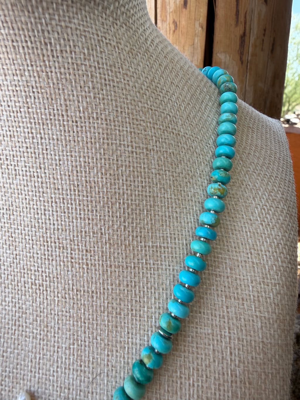 Kingman Rondel with Fresh Water Pearl