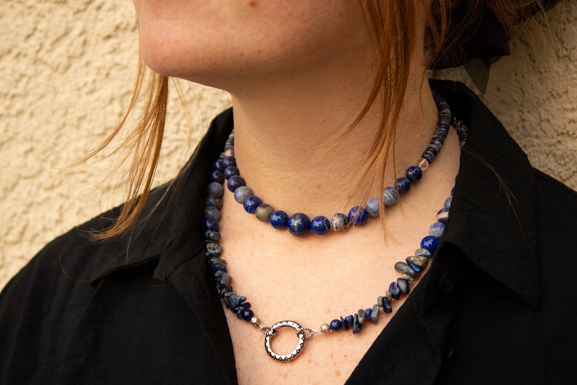 Lapis Lazuli • Sodalite • Clear Quartz - FREE Bracelet