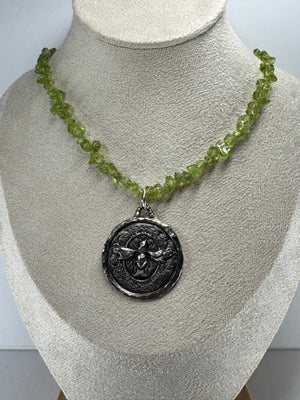 Peridot Chip Necklace