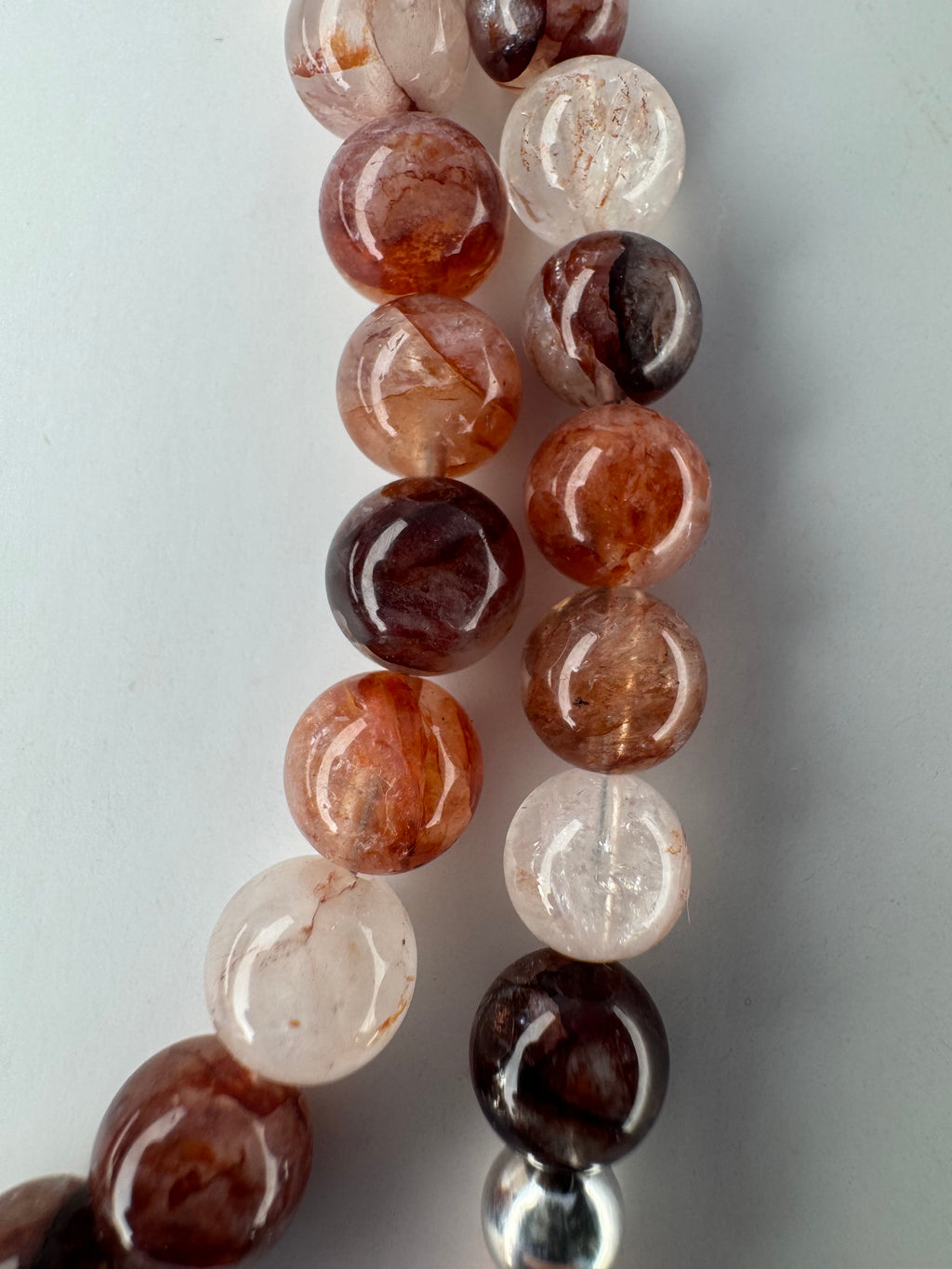 Natural Hematoid Quartz (Fire Quartz) Signature Wrap Necklace