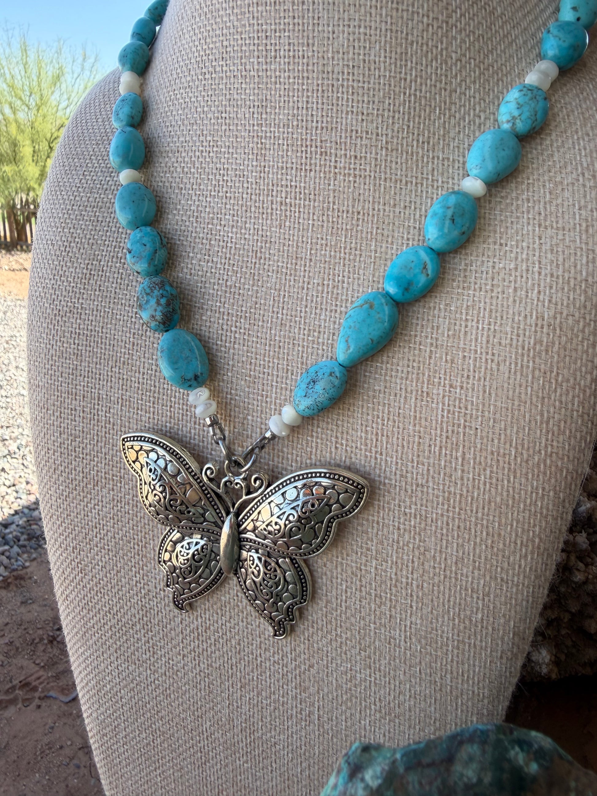 Kingman & Baja Shell with Butterfly