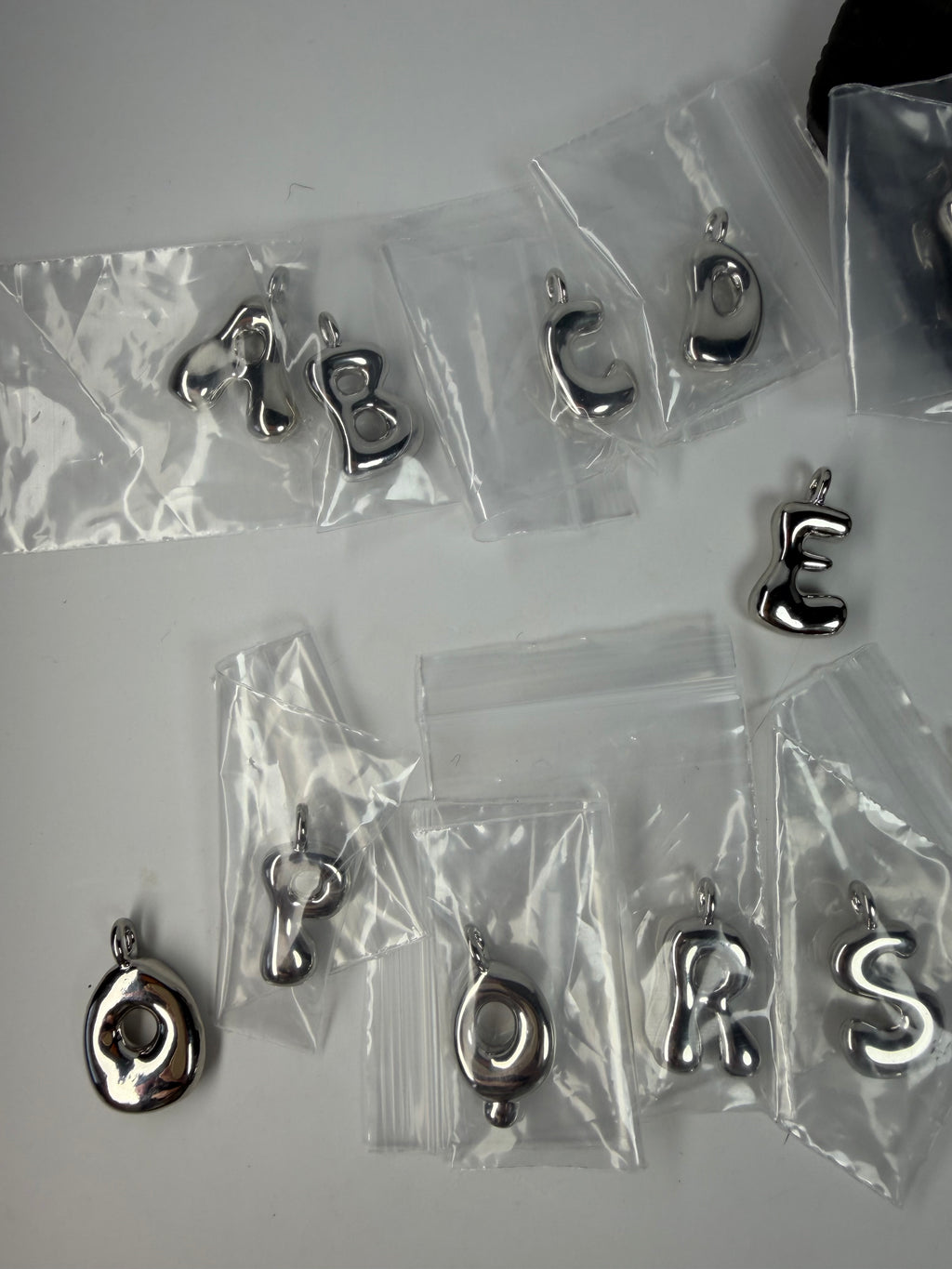 Silver Alphabet Charms