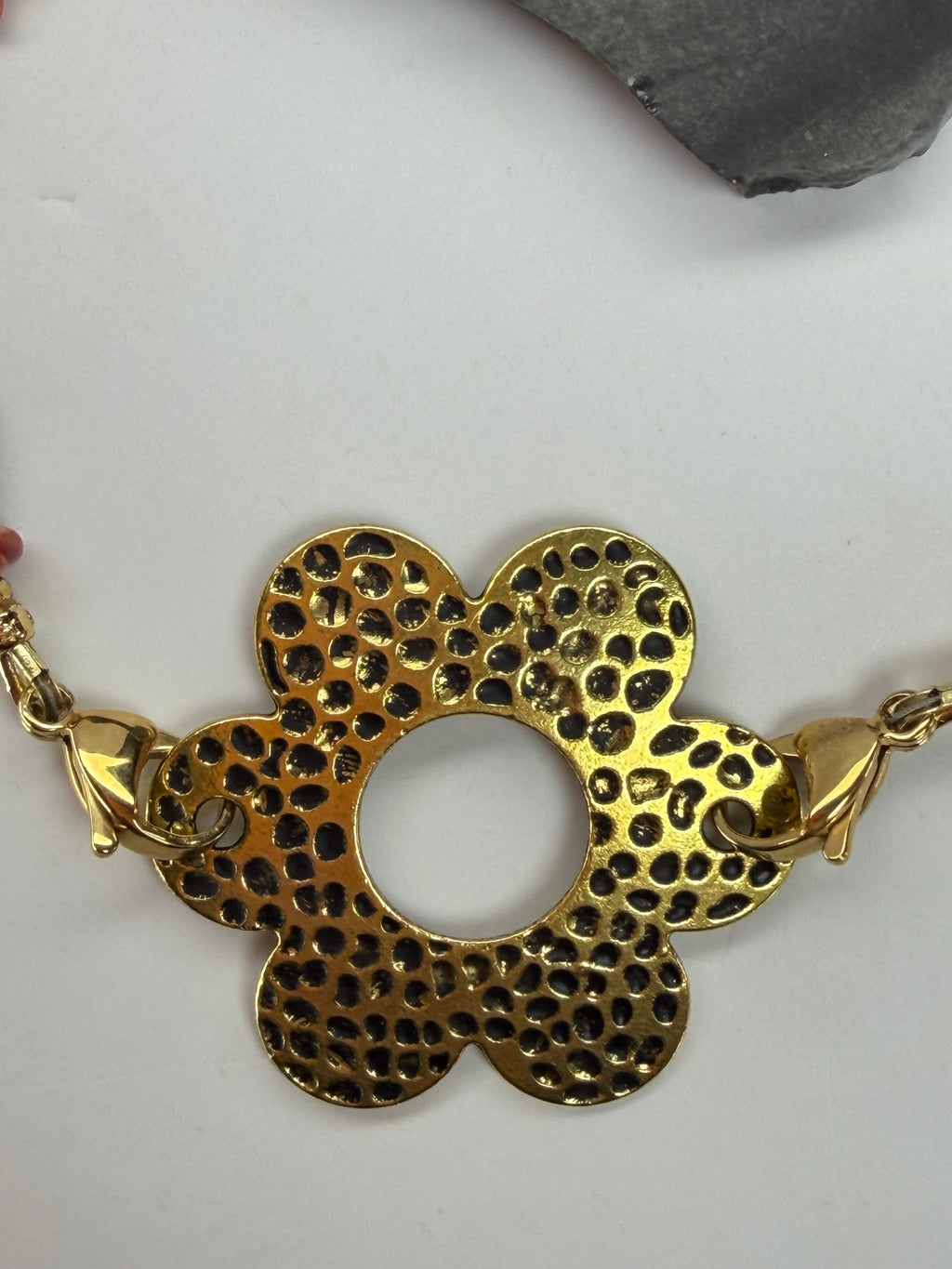 Kingman Turquoise & Spiny Oyster Necklace