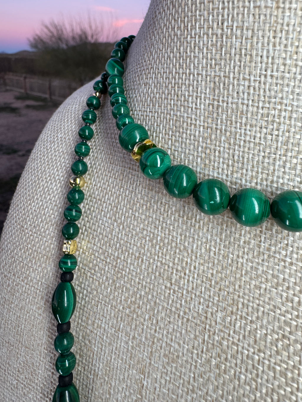 Malachite Signature Wrap Necklace