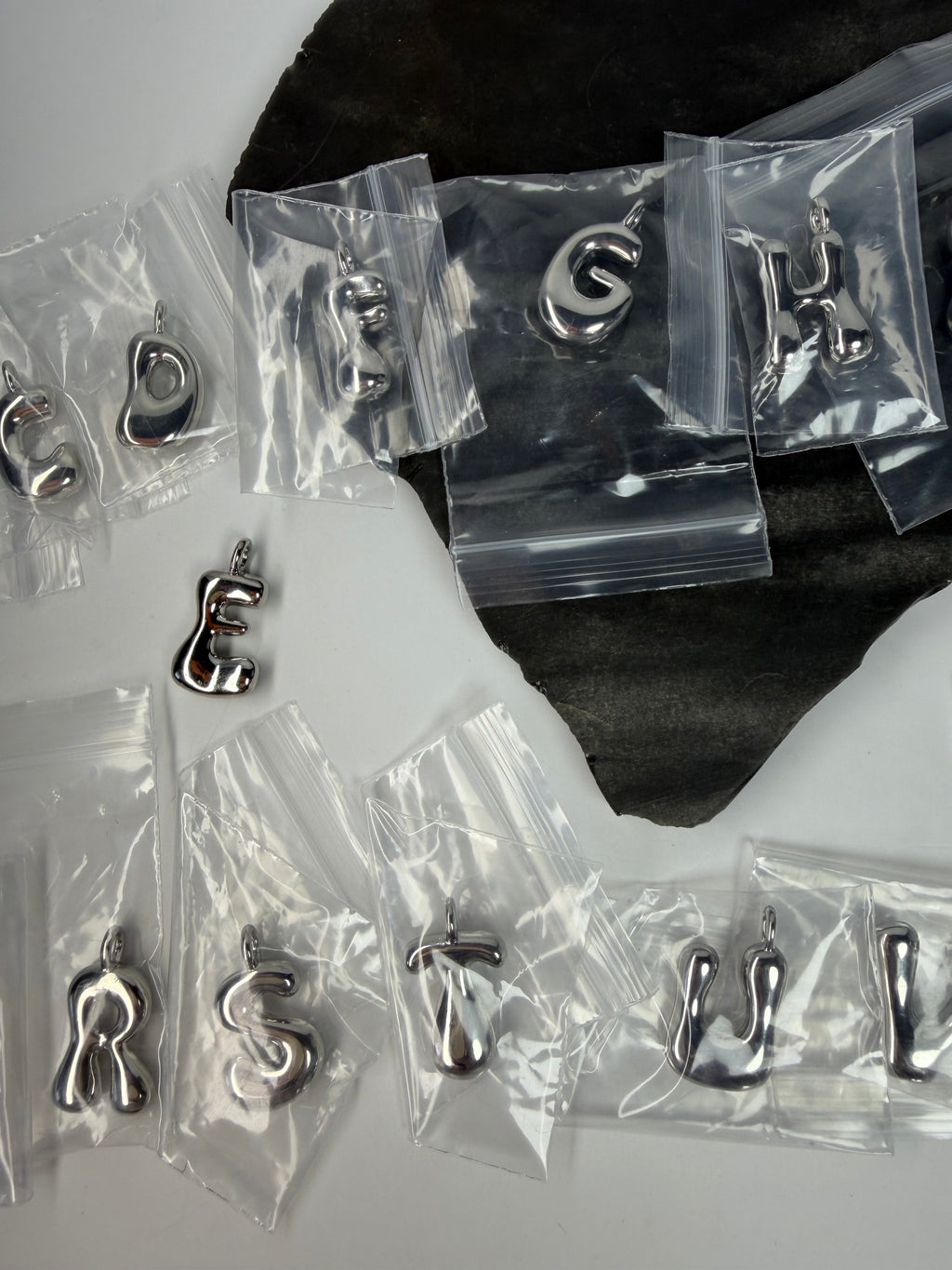 Silver Alphabet Charms