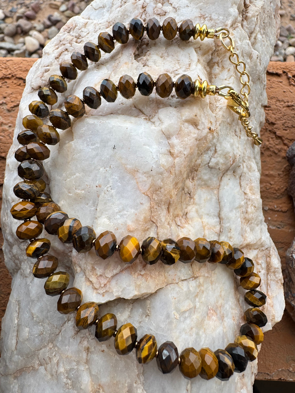 Tiger's Eye Faceted Necklace