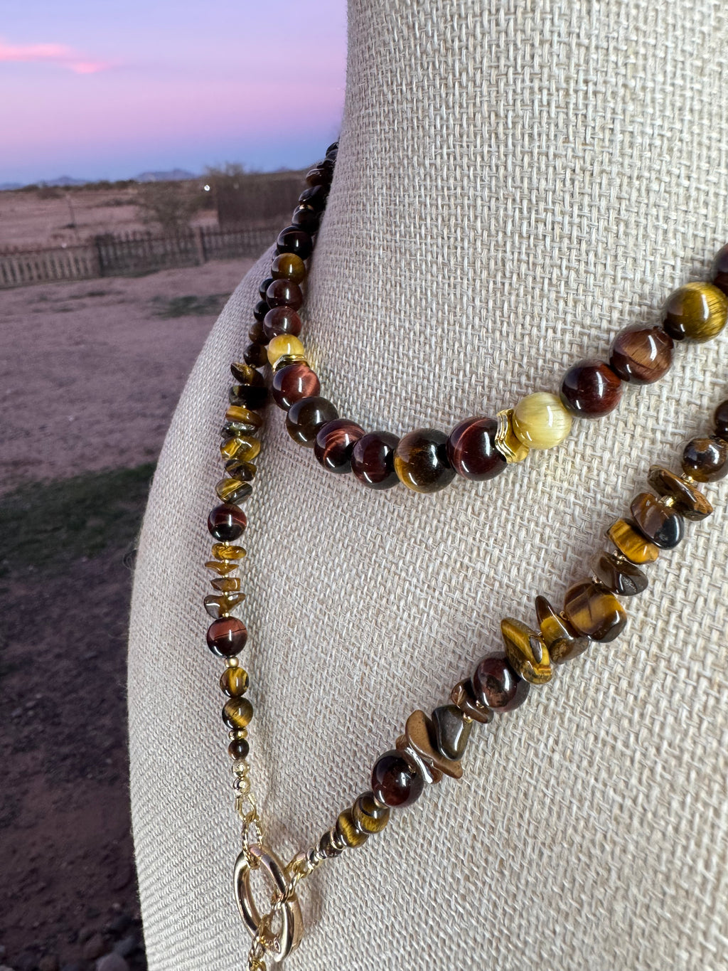 Tiger’s Eye Moe Gems Signature Wrap Necklace