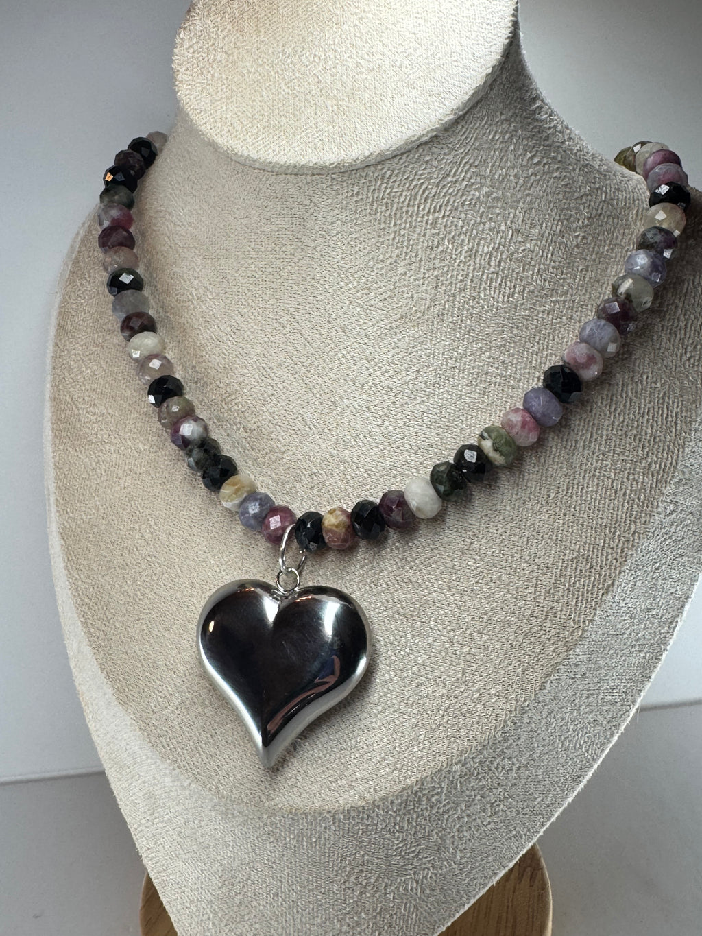 Multicolor Tourmaline Faceted Necklace