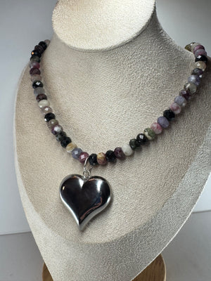 Multicolor Tourmaline Faceted Necklace