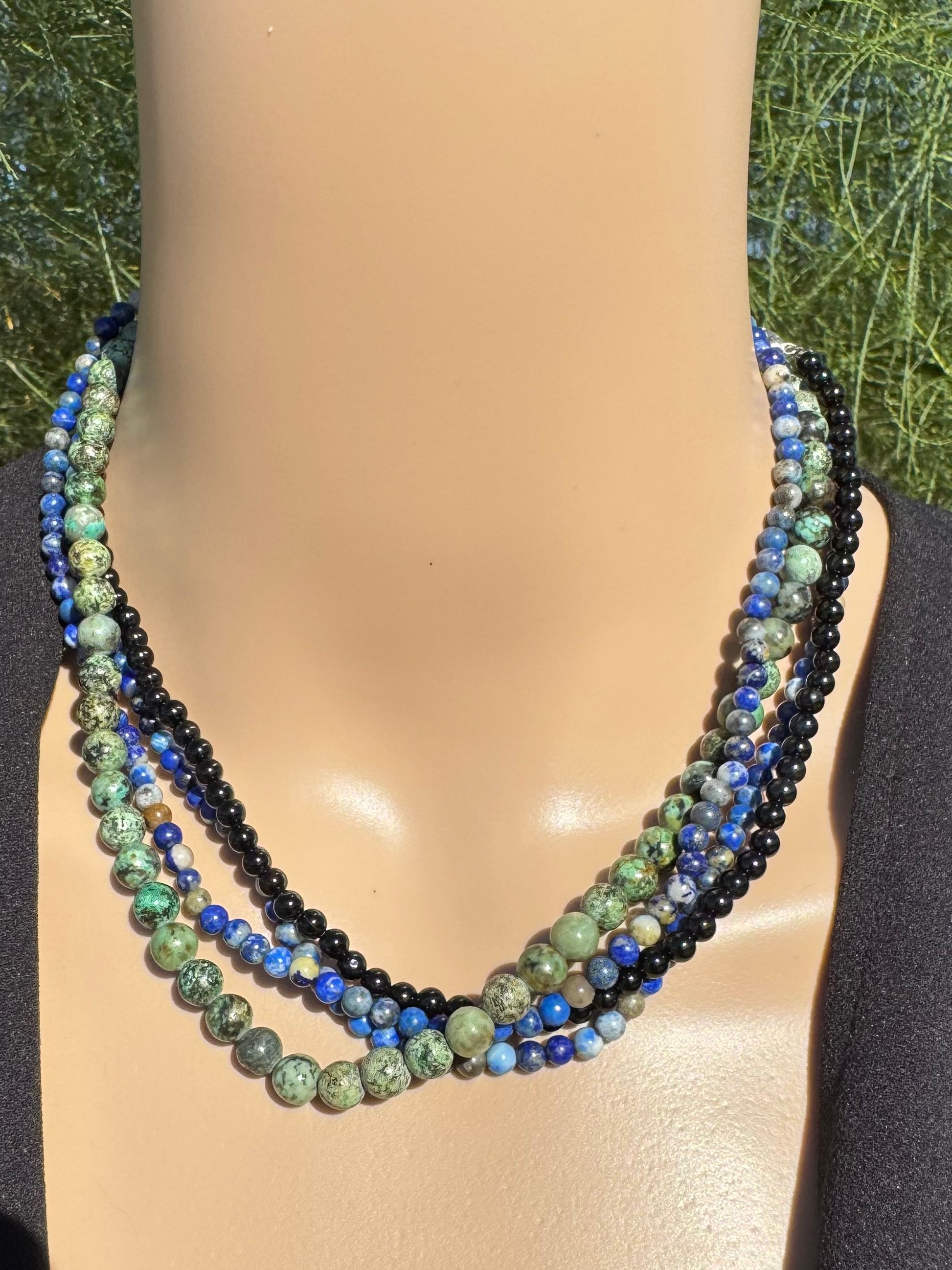 Simple Handmade Gemstone Necklaces – 16” (with 2” extender)
