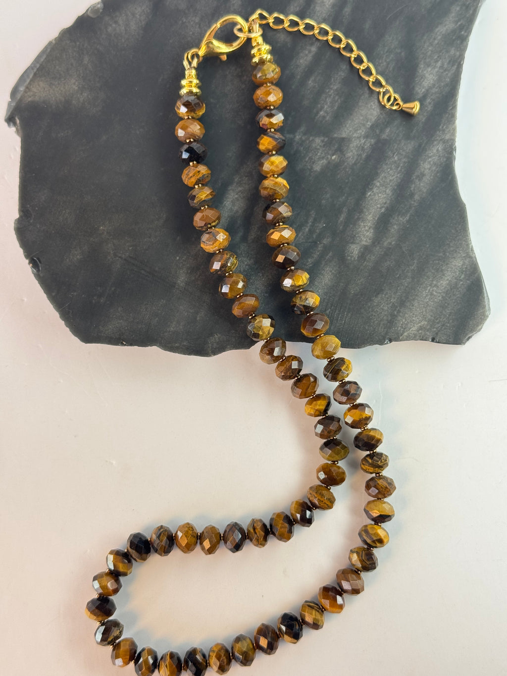 Tiger's Eye Faceted Necklace