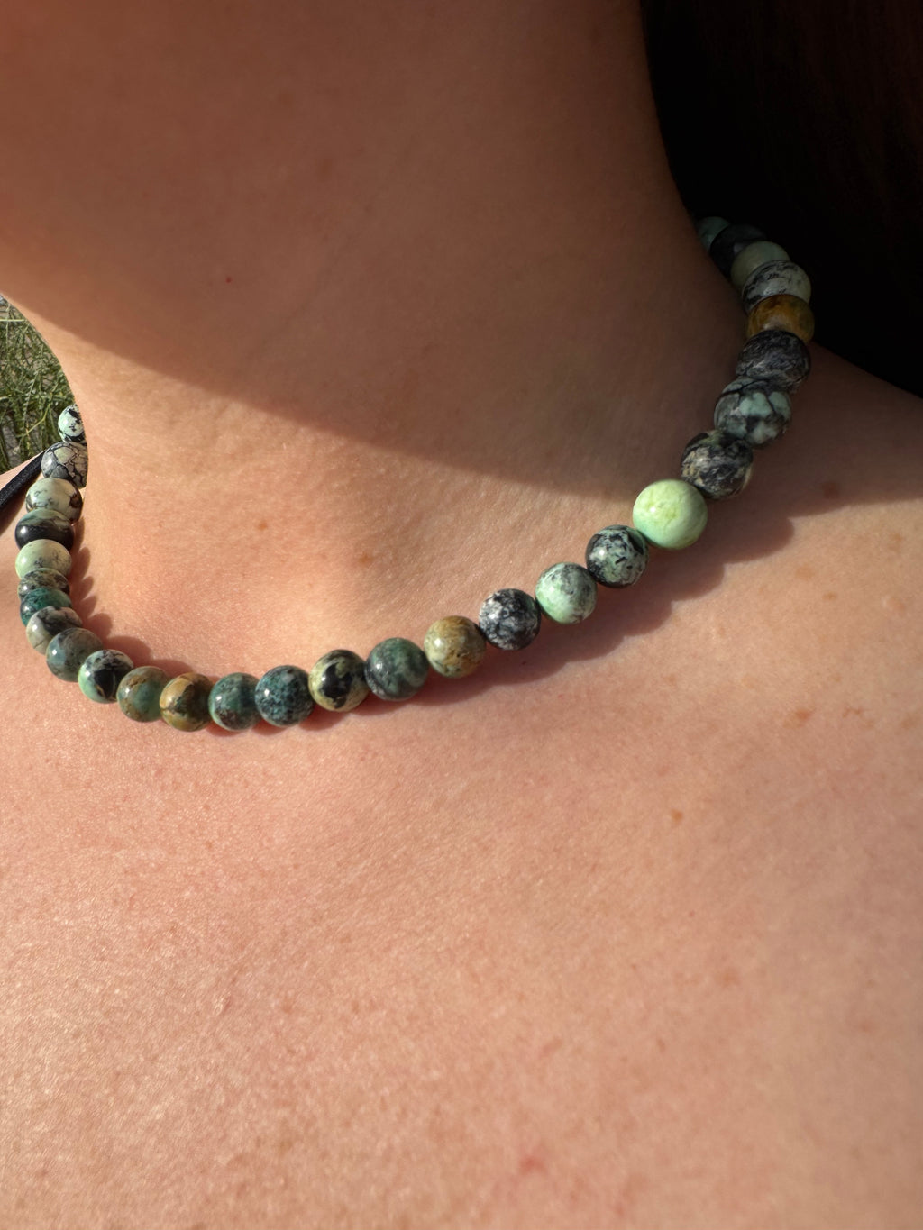 Natural Variscite Gemstone Necklace