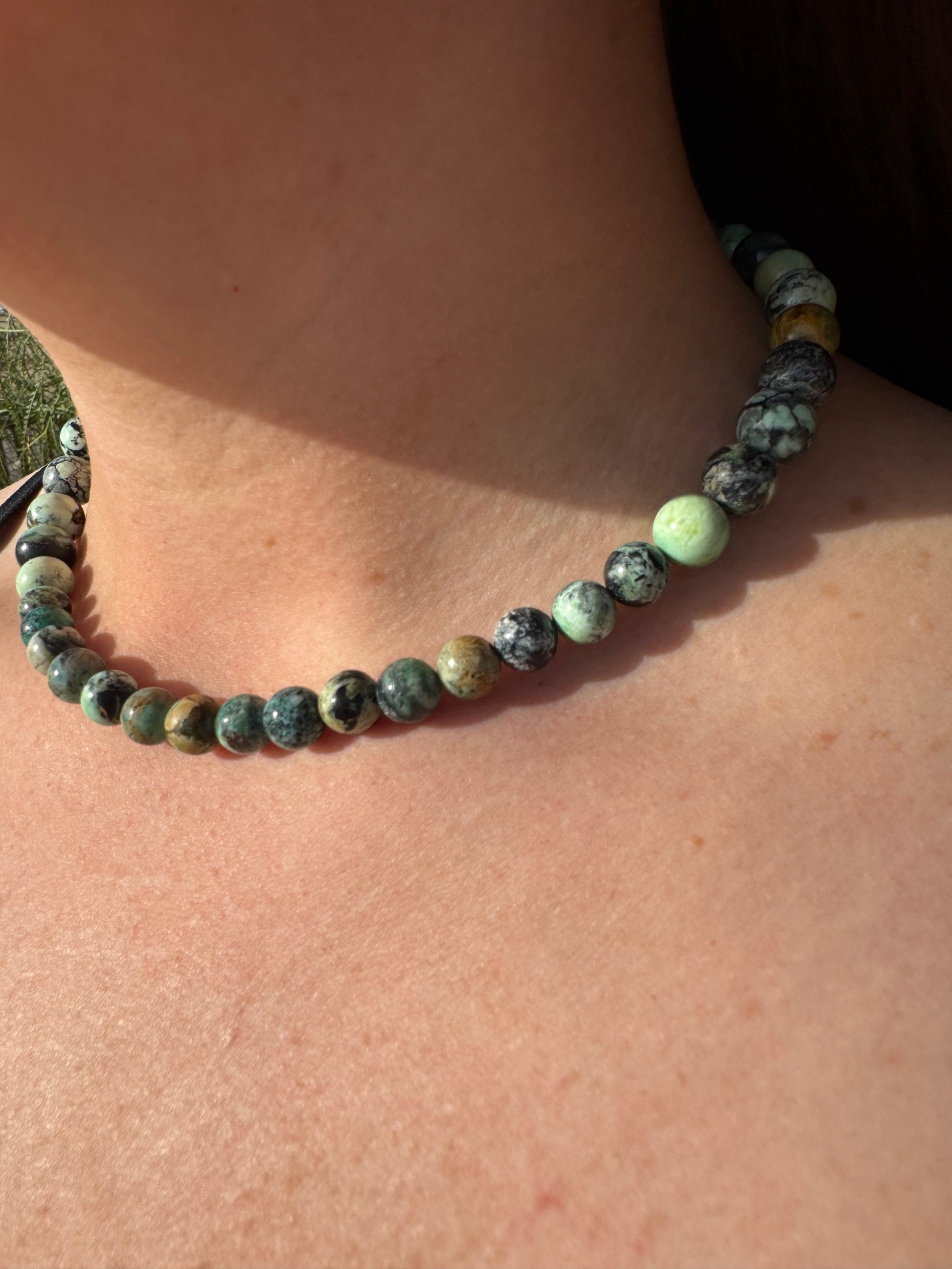 Natural Variscite Gemstone Necklace