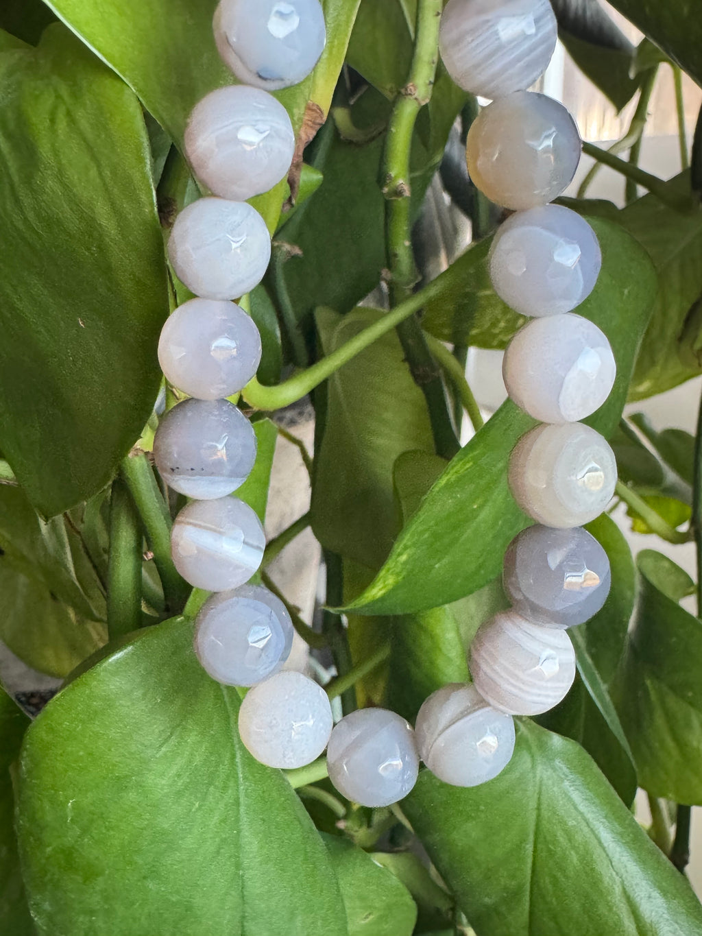 Gray Faceted Botswana Agate