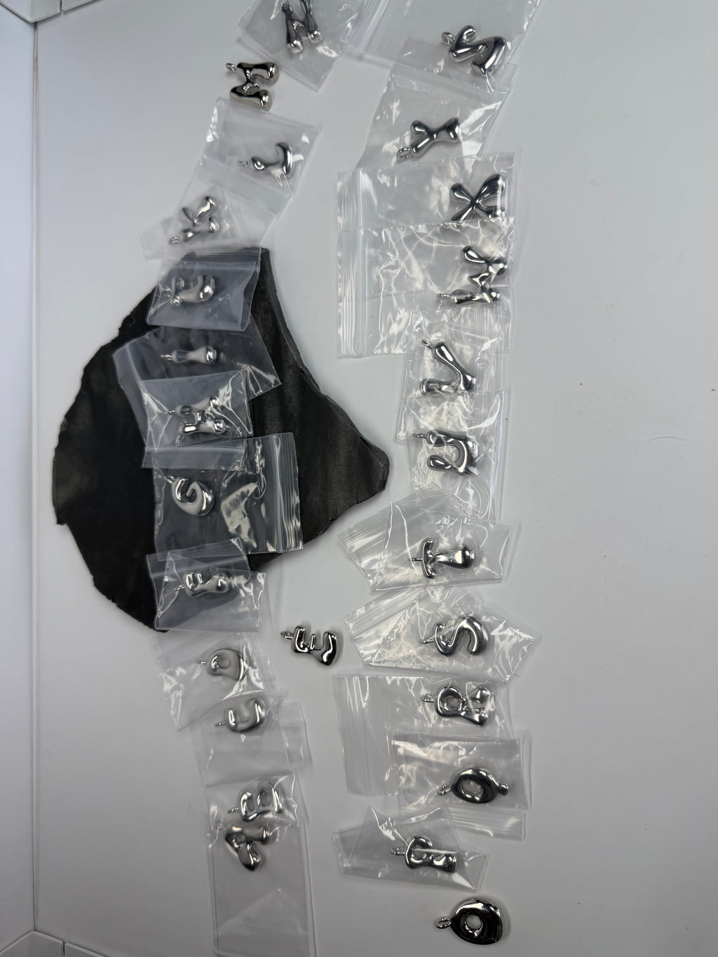 Silver Alphabet Charms