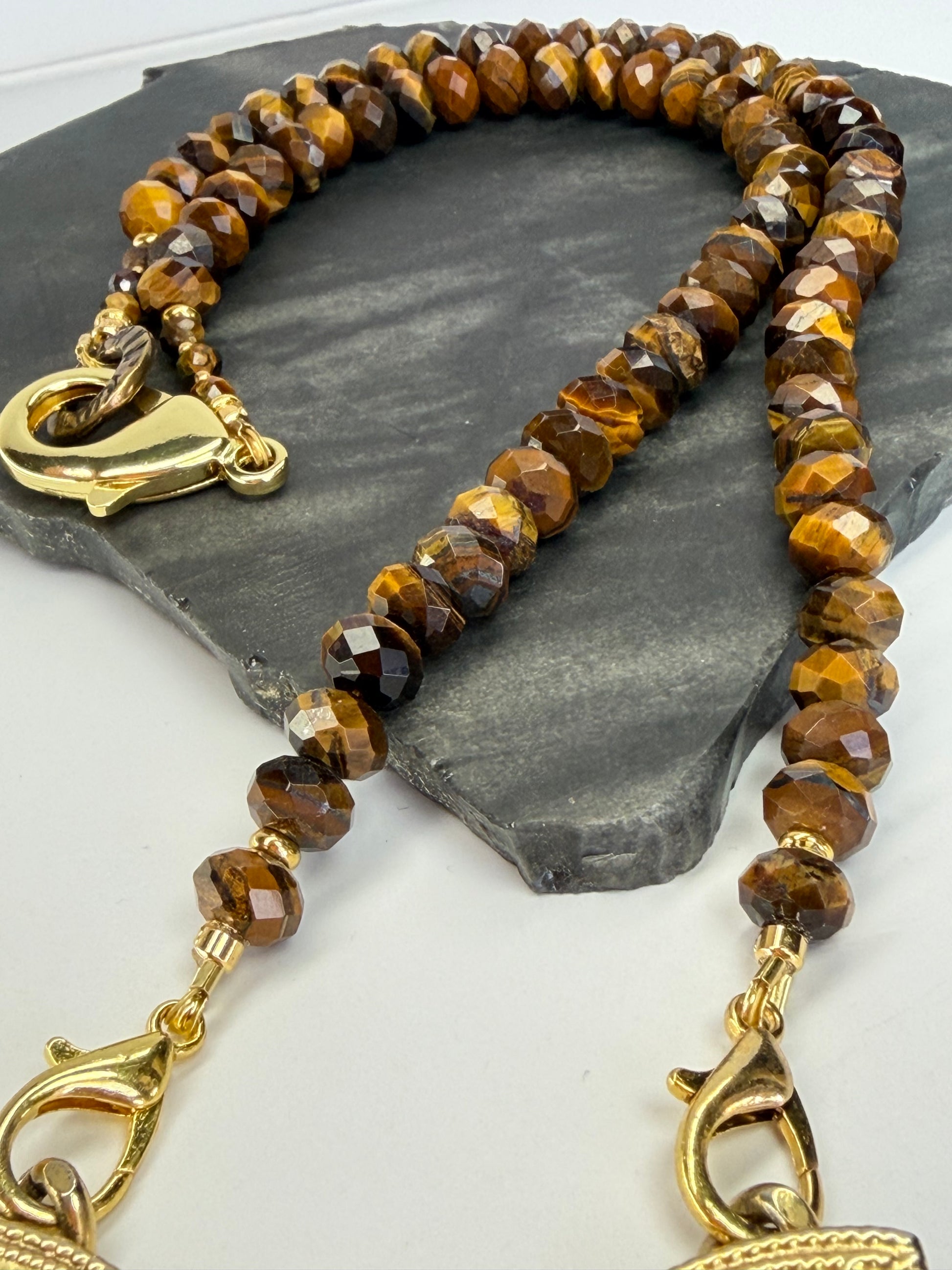 Tiger Eye Faceted Necklace