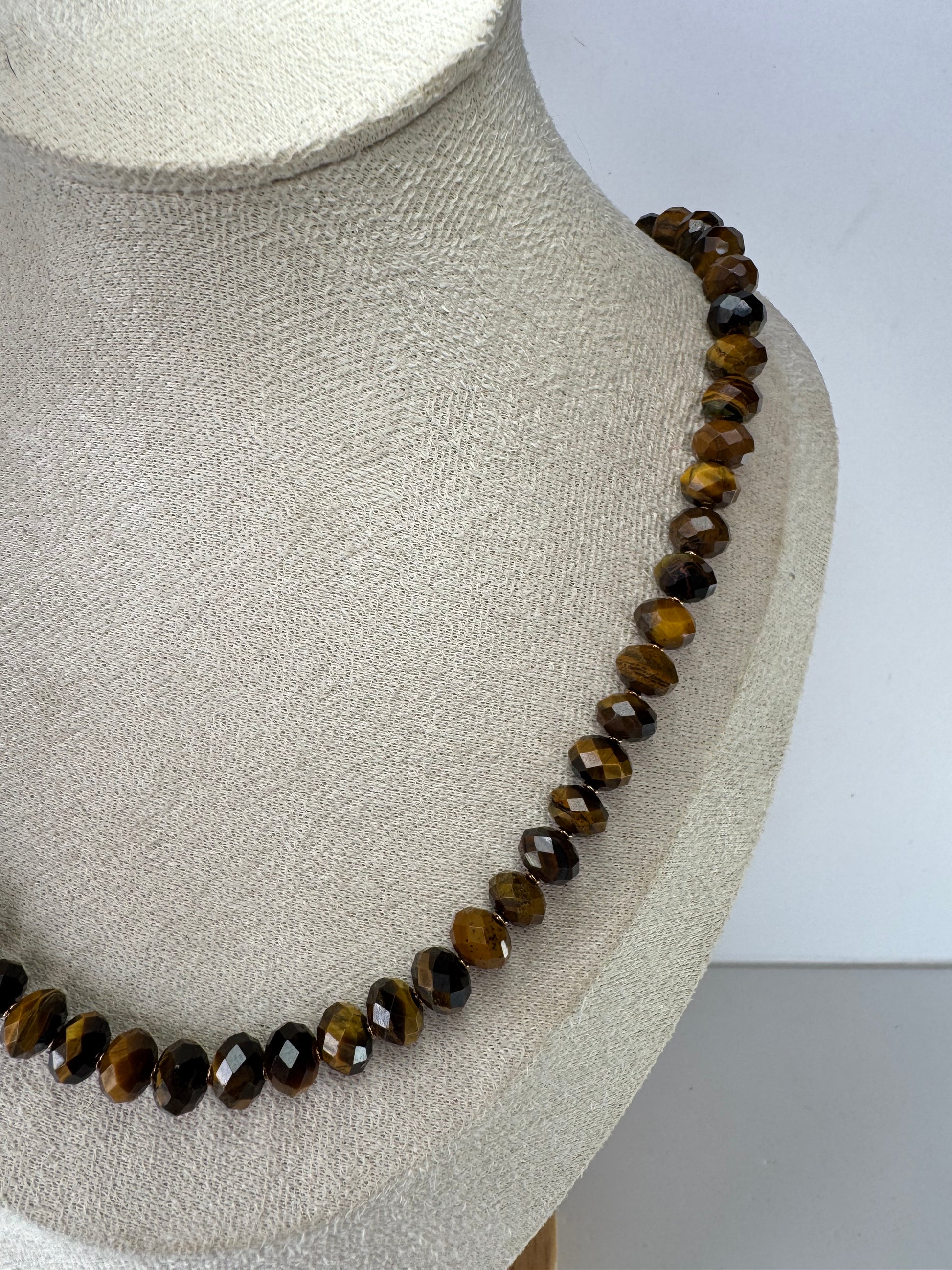 Tiger's Eye Faceted Necklace