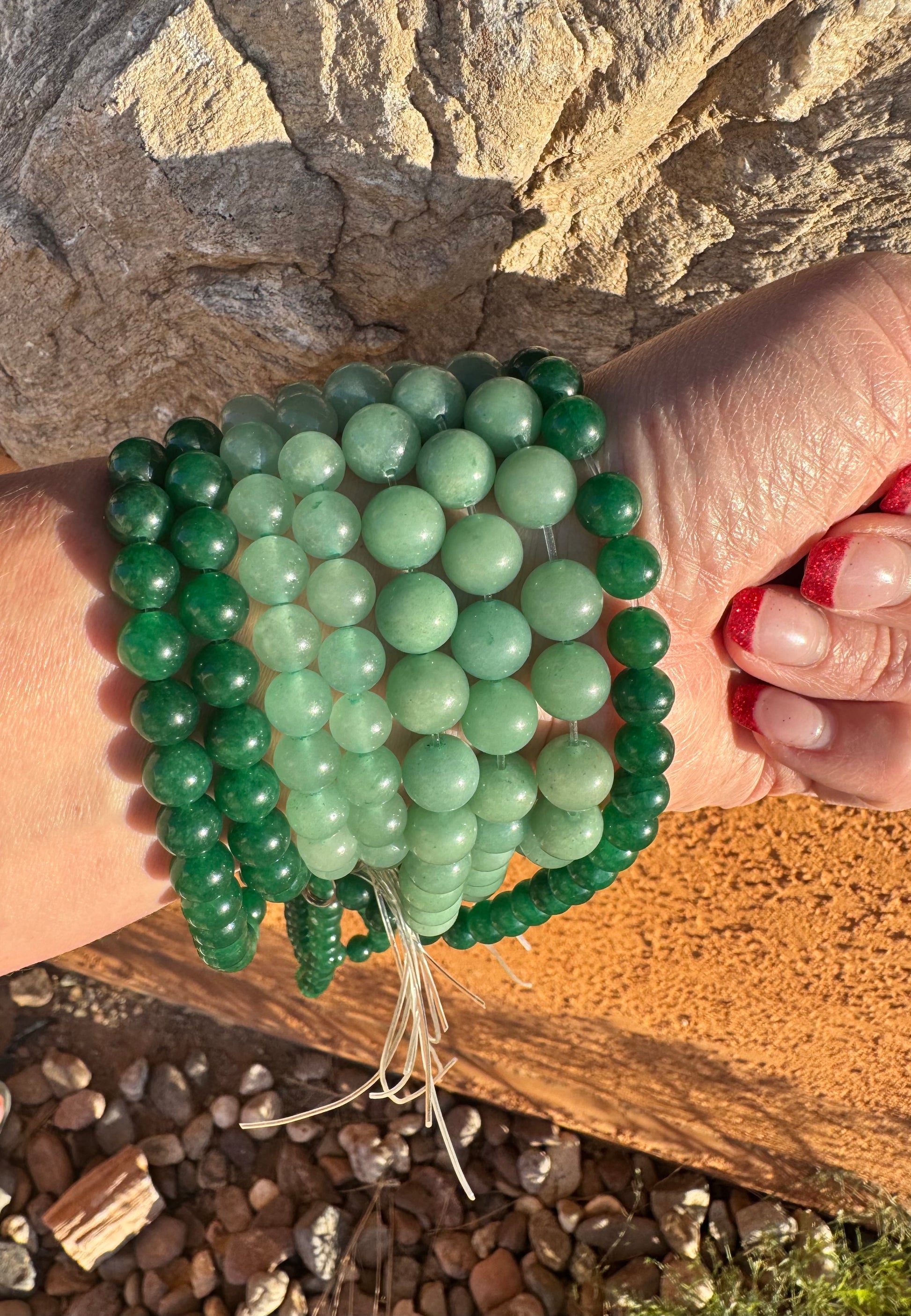 Green Aventurine (Dark, Med & Light Shades)