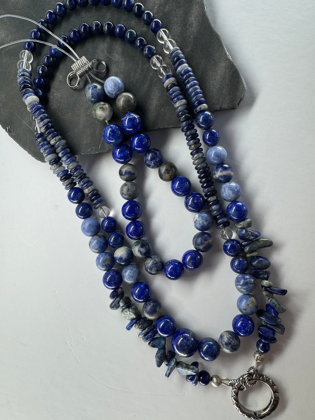 Lapis Lazuli • Sodalite • Clear Quartz - FREE Bracelet